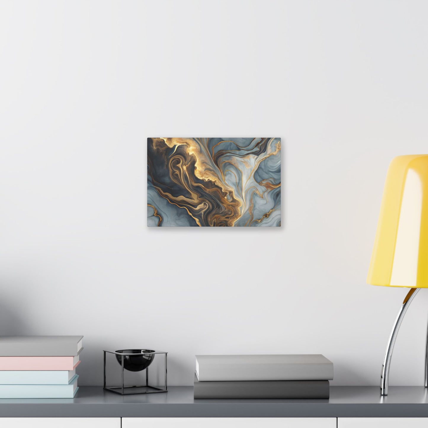 Elegant Marble Artwork, Stretched Canvas Wall Art, Modern Home Decor, Abstract Design, Art for Living Room, Gift for Art Lovers