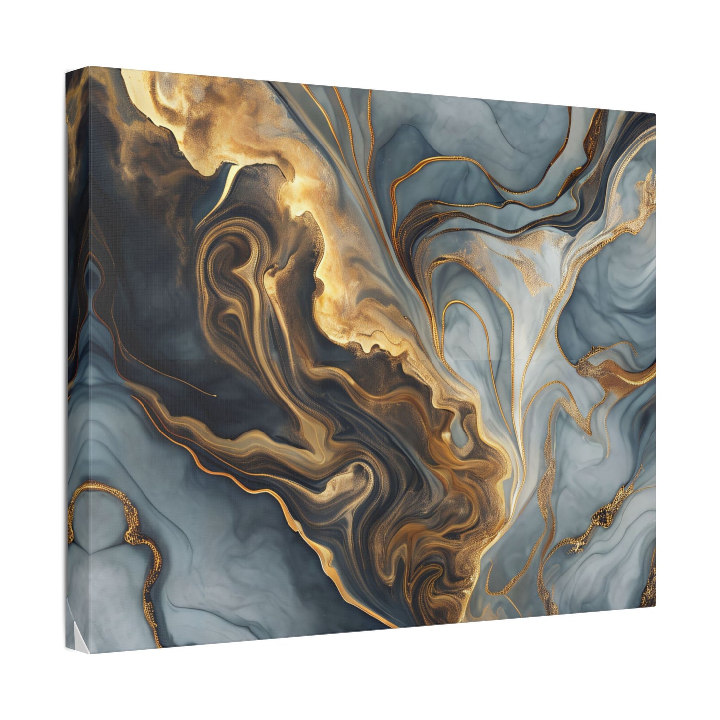 Elegant Marble Artwork, Stretched Canvas Wall Art, Modern Home Decor, Abstract Design, Art for Living Room, Gift for Art Lovers
