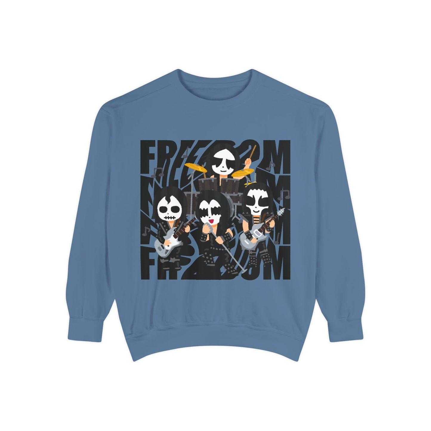Freedom and Deep Thoughts Unisex Sweatshirt, Rock Music Apparel, Gift for Music Lovers, Cozy Layer for All Seasons, Statement Fashion Piece