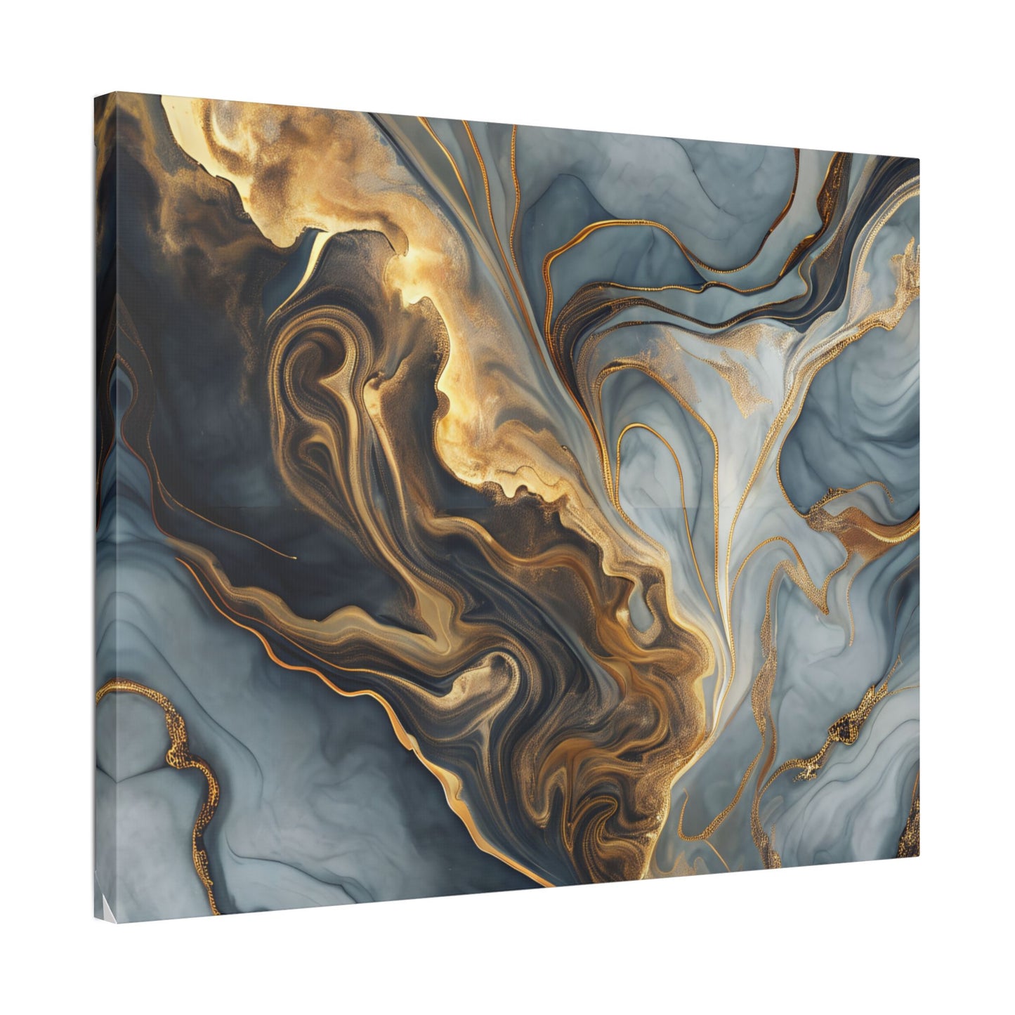 Elegant Marble Artwork, Stretched Canvas Wall Art, Modern Home Decor, Abstract Design, Art for Living Room, Gift for Art Lovers