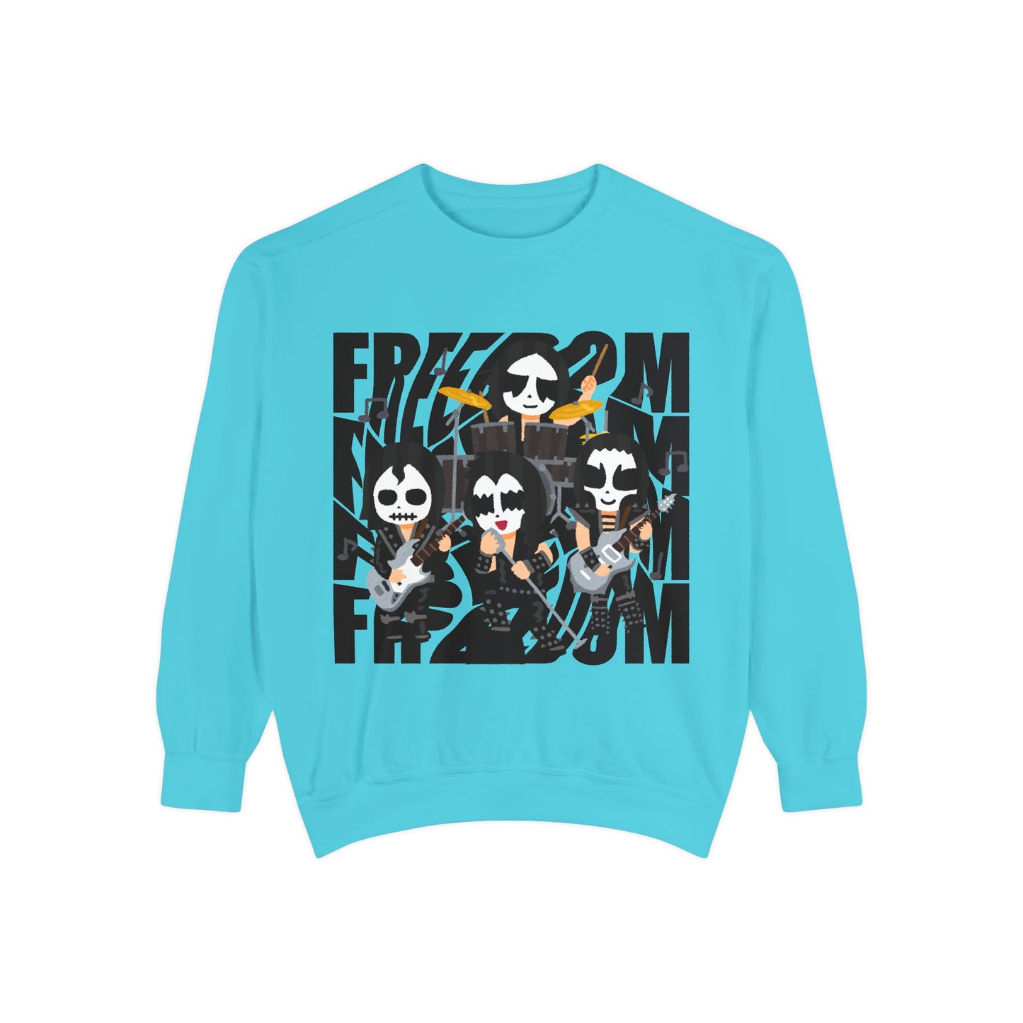 Freedom and Deep Thoughts Unisex Sweatshirt, Rock Music Apparel, Gift for Music Lovers, Cozy Layer for All Seasons, Statement Fashion Piece