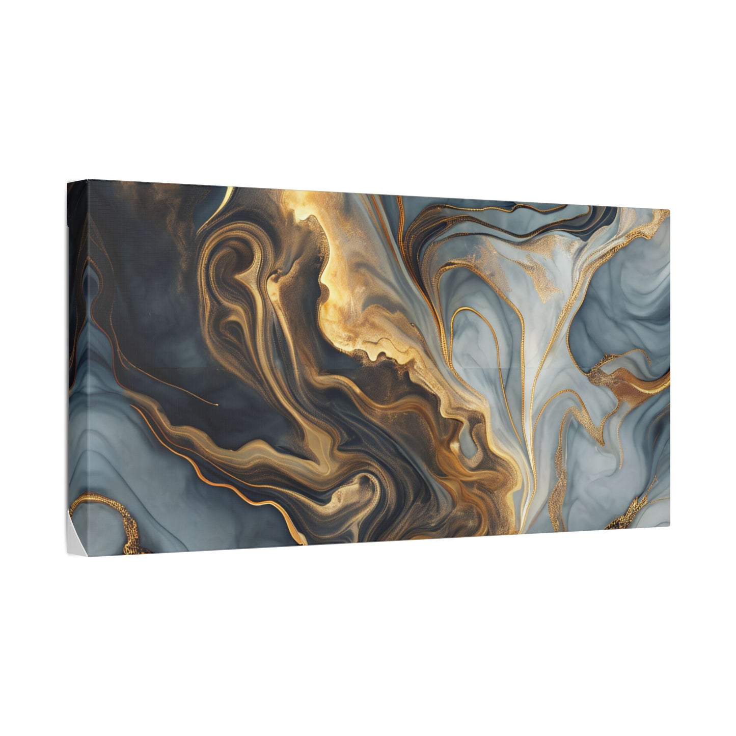 Elegant Marble Artwork, Stretched Canvas Wall Art, Modern Home Decor, Abstract Design, Art for Living Room, Gift for Art Lovers