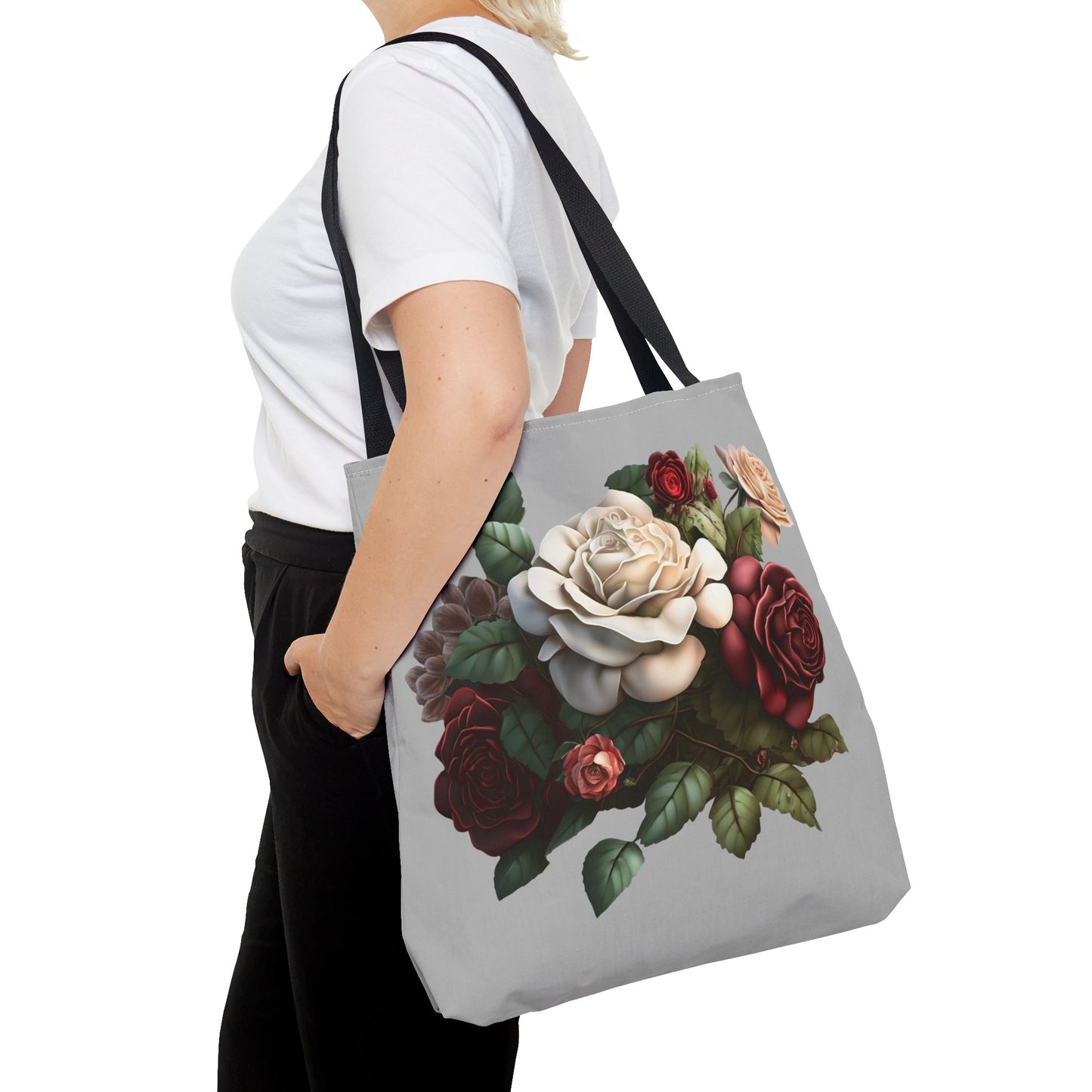 Floral Tote Bag - Elegant Design for Everyday Use, Shopping, Gifts, Mother’s Day, Eco-Friendly Bag