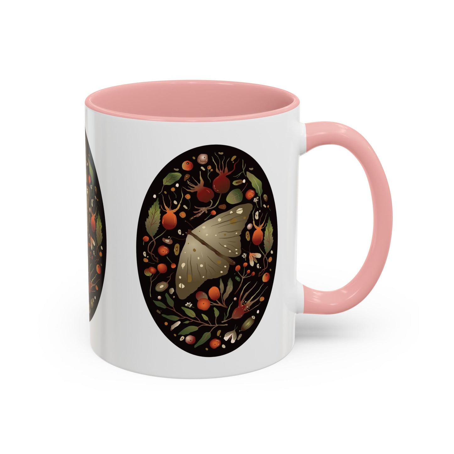 Nature-Inspired Accent Coffee Mug, Butterfly Decorated Mug, Perfect Gift for Nature Lovers, Cozy Home Decor, Birthday, Holiday Gift