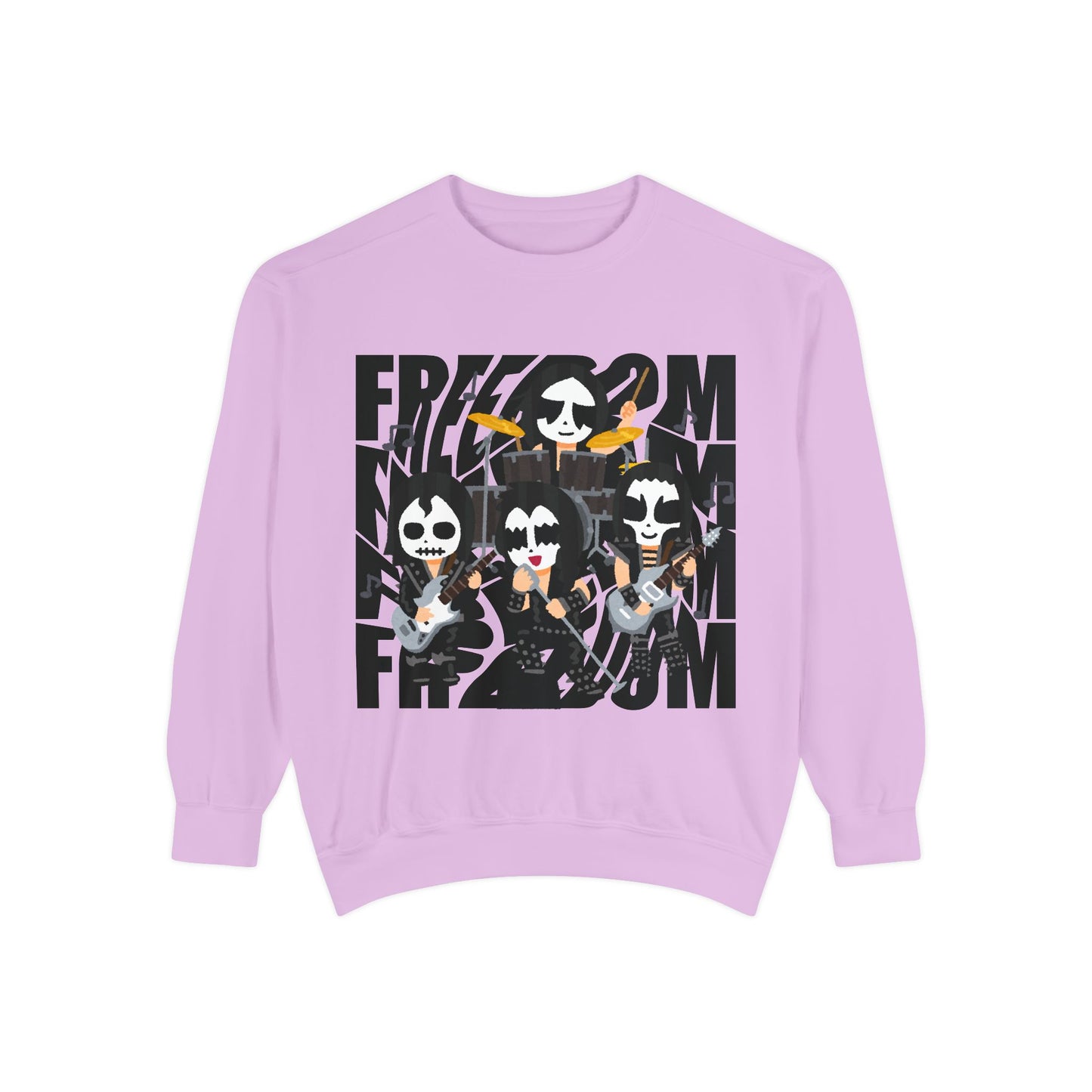 Freedom and Deep Thoughts Unisex Sweatshirt, Rock Music Apparel, Gift for Music Lovers, Cozy Layer for All Seasons, Statement Fashion Piece