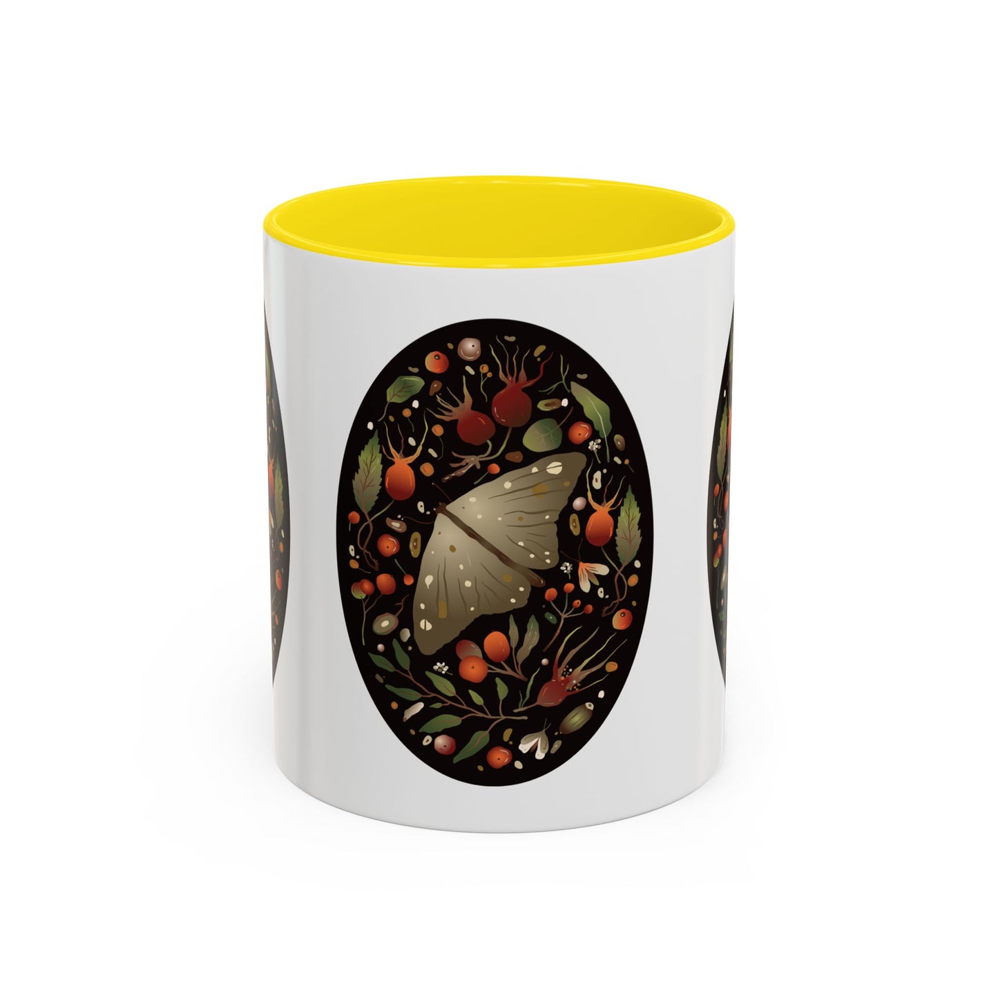 Nature-Inspired Accent Coffee Mug, Butterfly Decorated Mug, Perfect Gift for Nature Lovers, Cozy Home Decor, Birthday, Holiday Gift