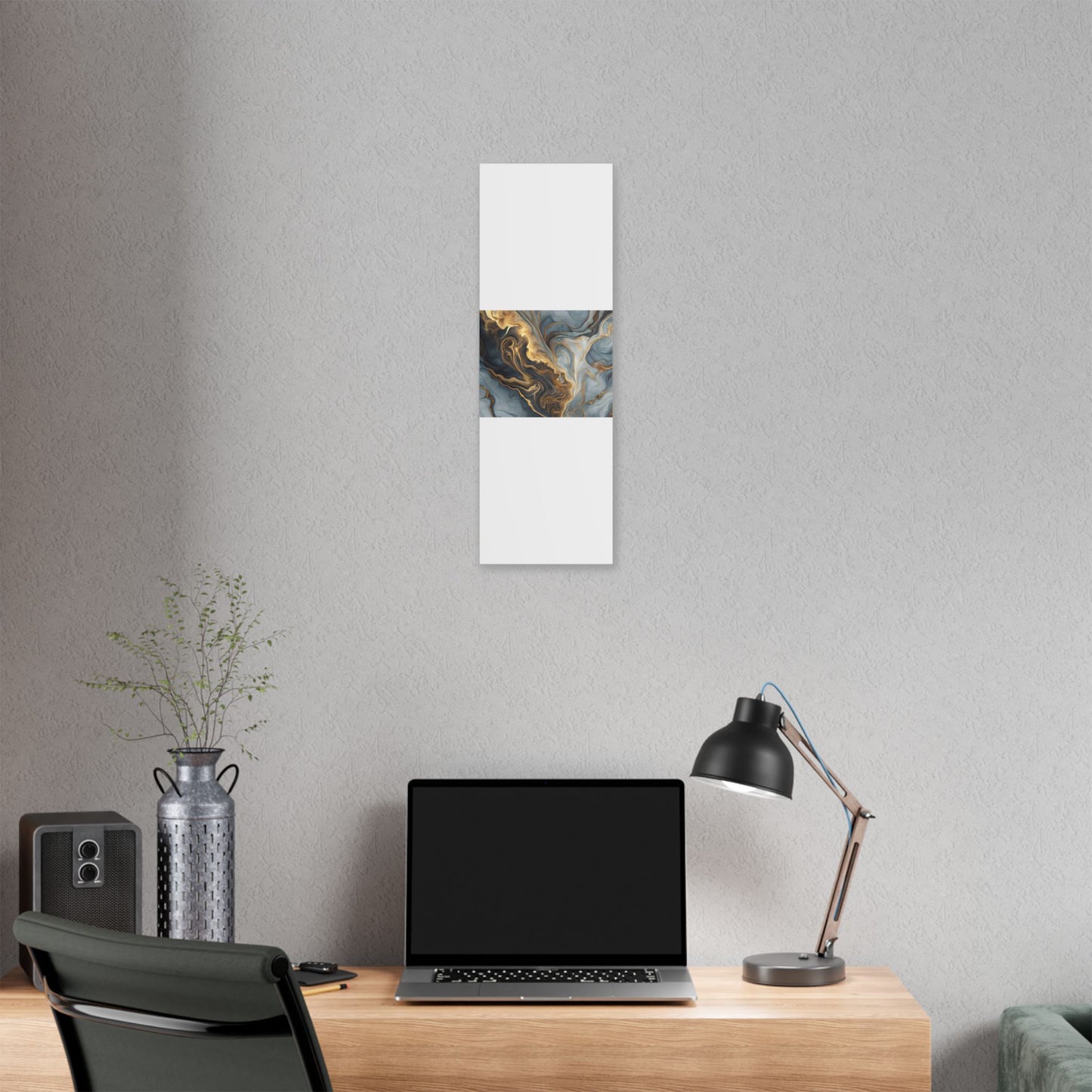 Elegant Marble Artwork, Stretched Canvas Wall Art, Modern Home Decor, Abstract Design, Art for Living Room, Gift for Art Lovers