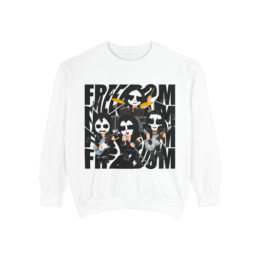 Freedom and Deep Thoughts Unisex Sweatshirt, Rock Music Apparel, Gift for Music Lovers, Cozy Layer for All Seasons, Statement Fashion Piece