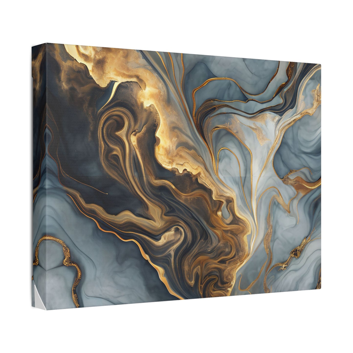 Elegant Marble Artwork, Stretched Canvas Wall Art, Modern Home Decor, Abstract Design, Art for Living Room, Gift for Art Lovers