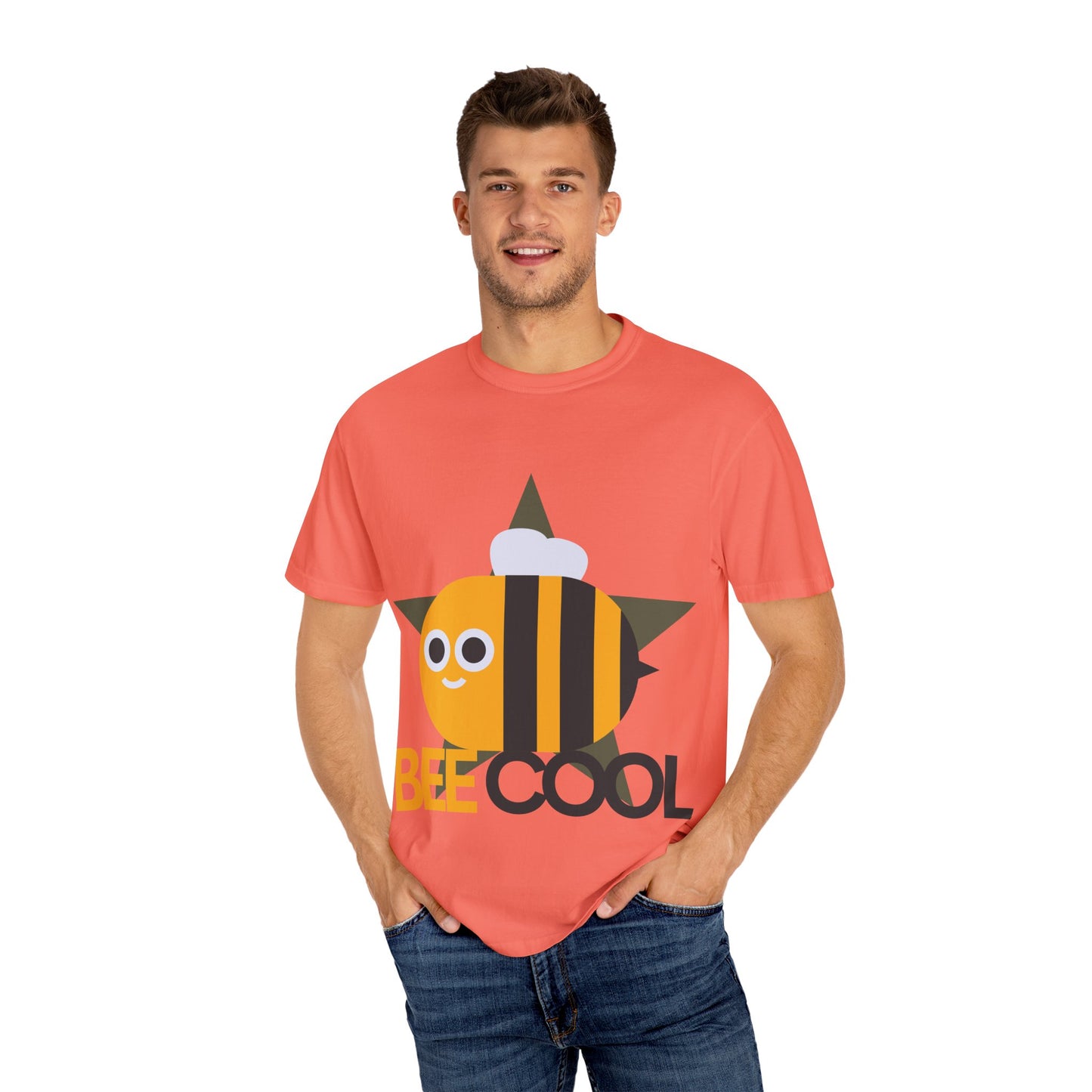 Fun Unisex Garment-Dyed T-shirt with 'BE COOL' Bee Design - Surfing Inspired Tee, Summer Wear, Gift for Beach Lovers, Casual Wear, [...]