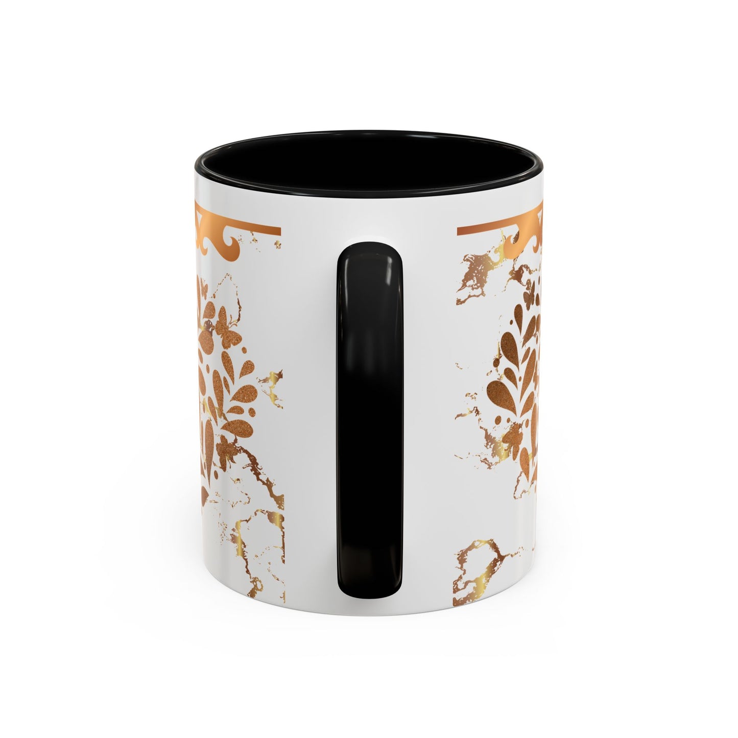 Elegant Floral Coffee Mug with Black Trim | Perfect for Home, Office, Gift Giving, Special Occasions, and Coffee Lovers