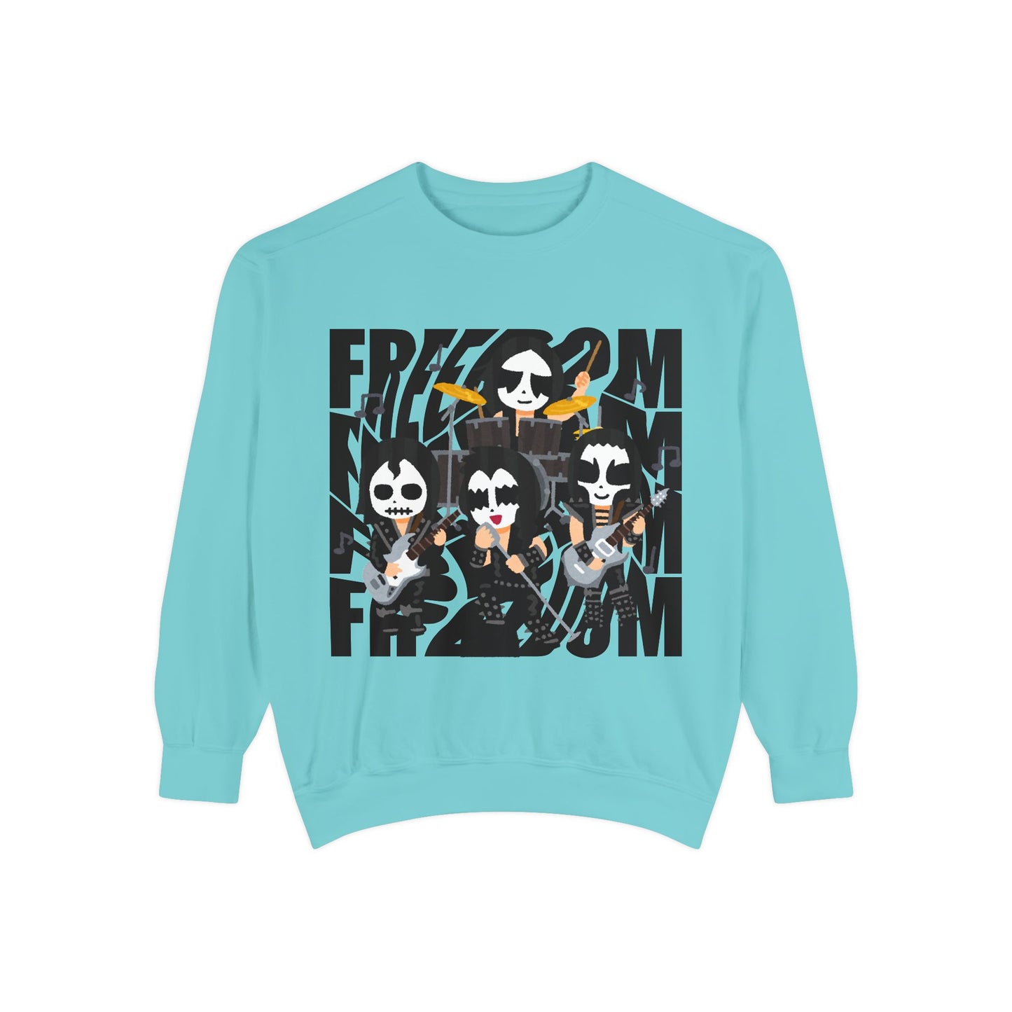 Freedom and Deep Thoughts Unisex Sweatshirt, Rock Music Apparel, Gift for Music Lovers, Cozy Layer for All Seasons, Statement Fashion Piece