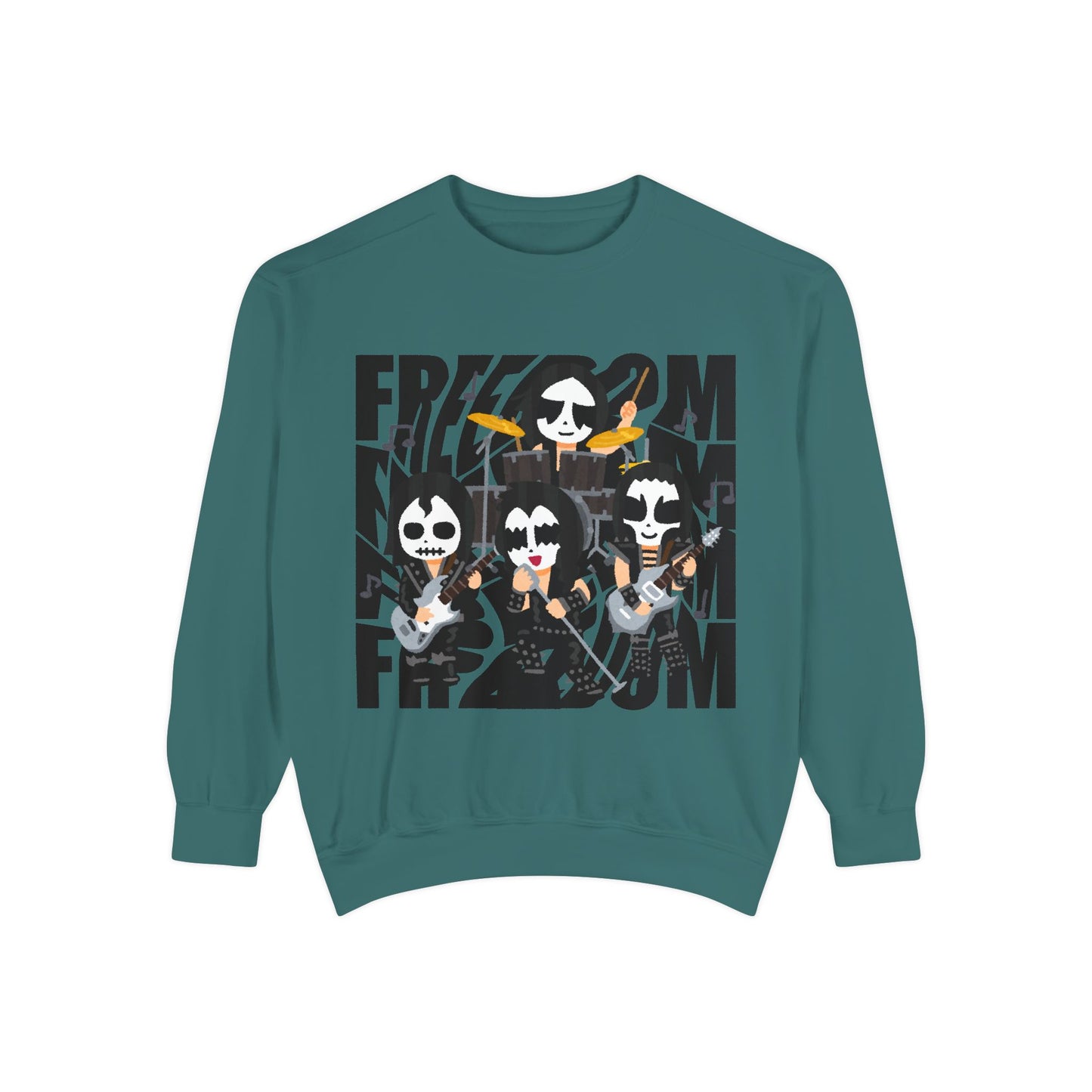 Freedom and Deep Thoughts Unisex Sweatshirt, Rock Music Apparel, Gift for Music Lovers, Cozy Layer for All Seasons, Statement Fashion Piece