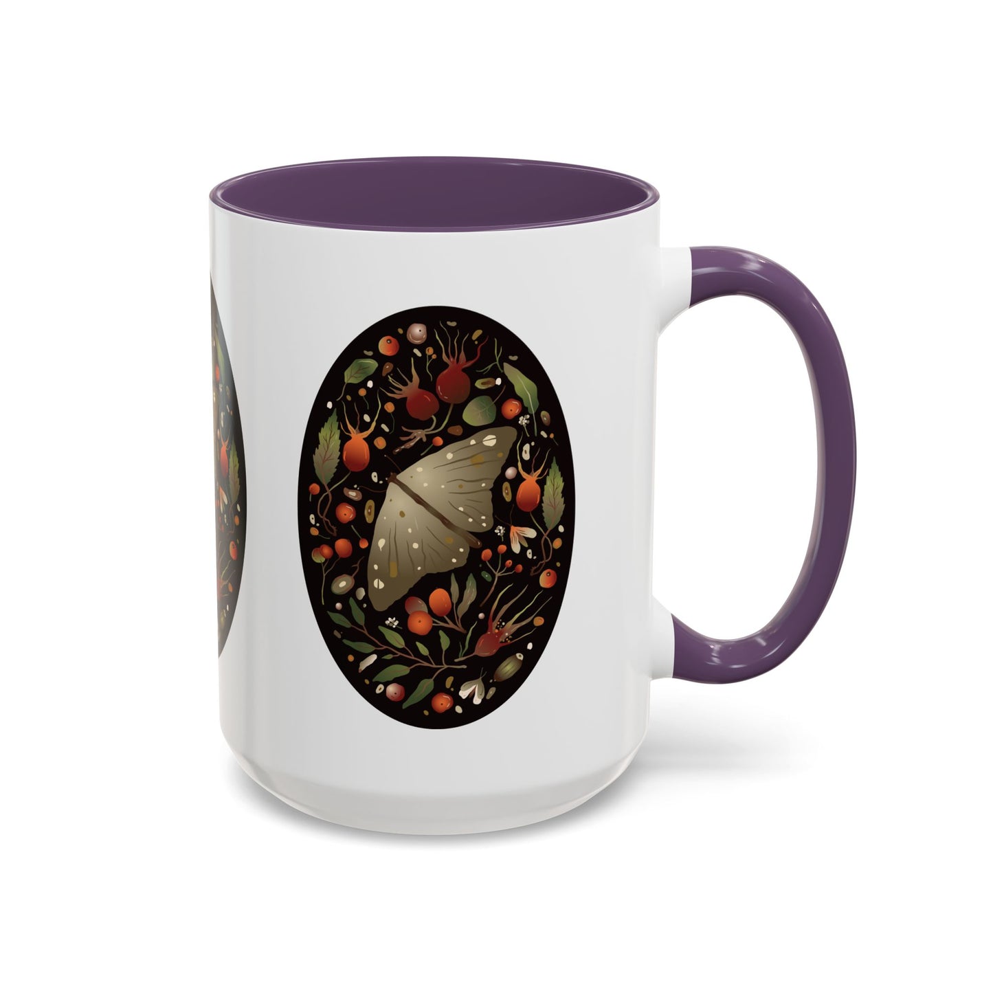 Nature-Inspired Accent Coffee Mug, Butterfly Decorated Mug, Perfect Gift for Nature Lovers, Cozy Home Decor, Birthday, Holiday Gift
