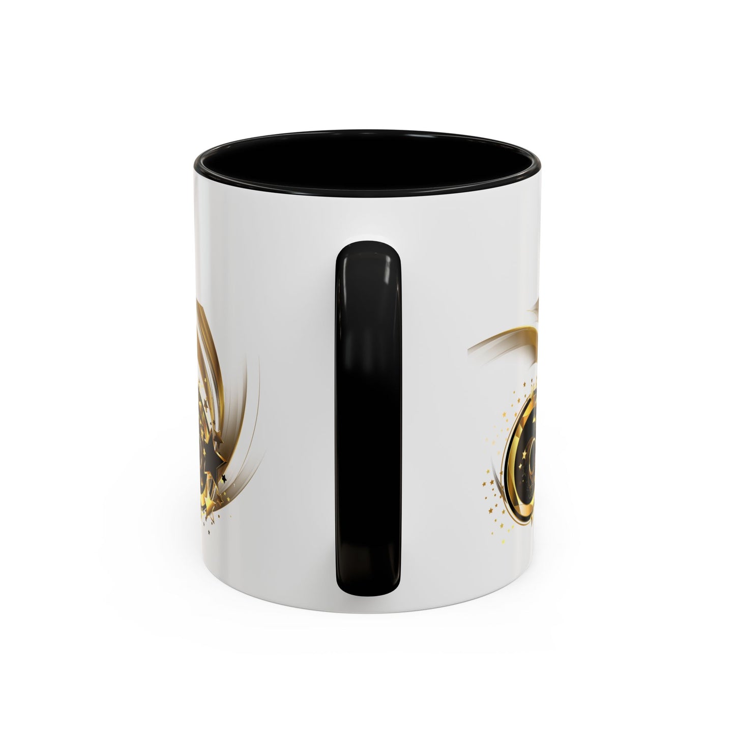 Elegant Gold Swirl Accent Coffee Mug - Perfect for Gifts, Home Decor, Office Use, Celebration, or Daily Rituals