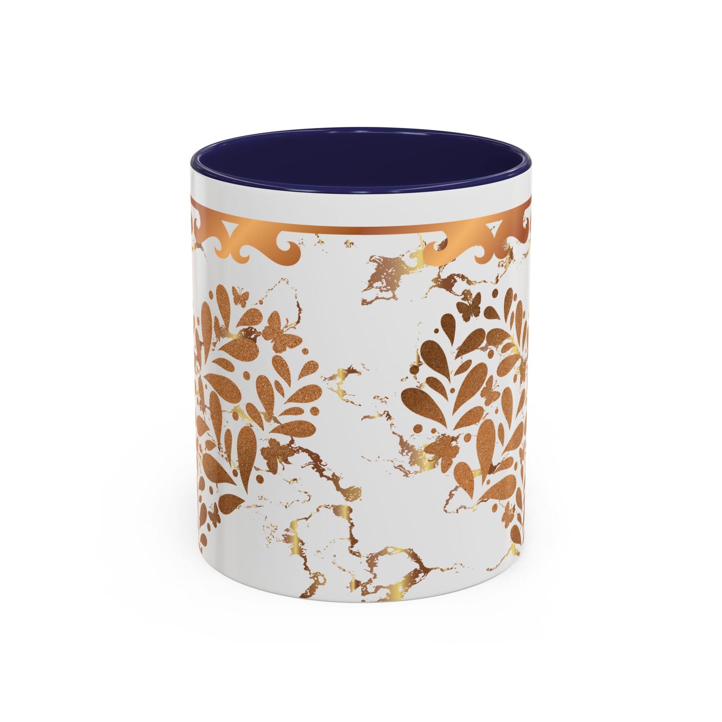 Elegant Floral Coffee Mug with Black Trim | Perfect for Home, Office, Gift Giving, Special Occasions, and Coffee Lovers