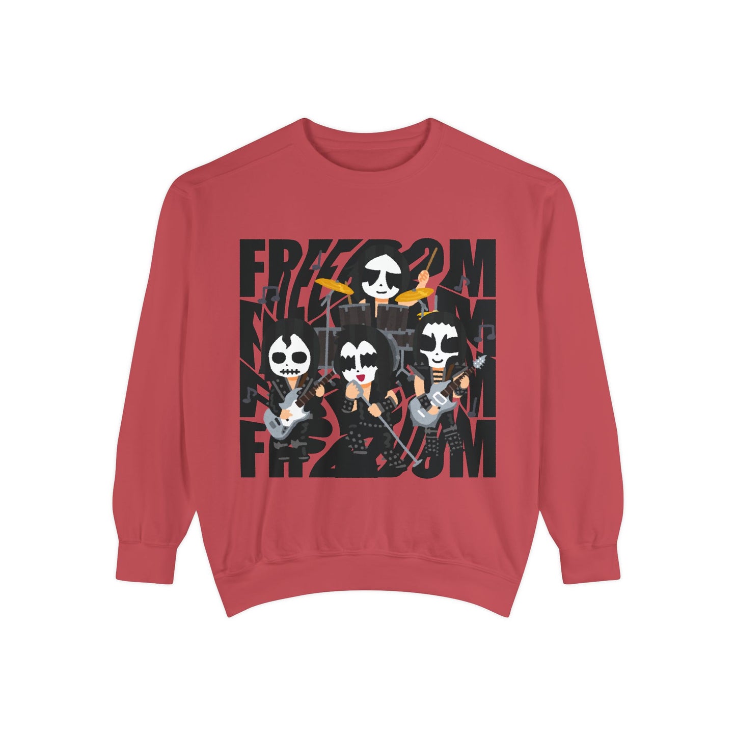 Freedom and Deep Thoughts Unisex Sweatshirt, Rock Music Apparel, Gift for Music Lovers, Cozy Layer for All Seasons, Statement Fashion Piece
