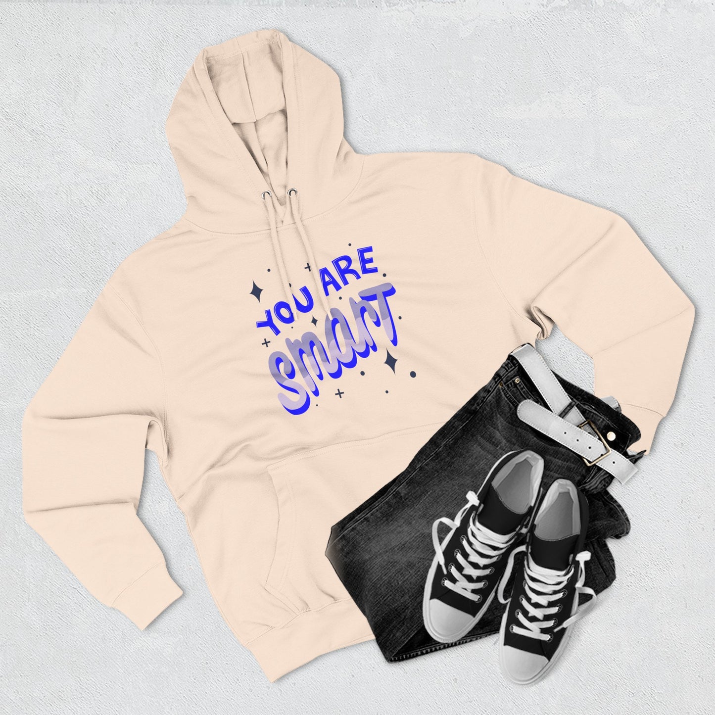 Motivational Three-Panel Fleece Hoodie | Positive Vibes, Gifts for Students, Encouragement Apparel, Casual Wear, Inspirational Hooded [...]