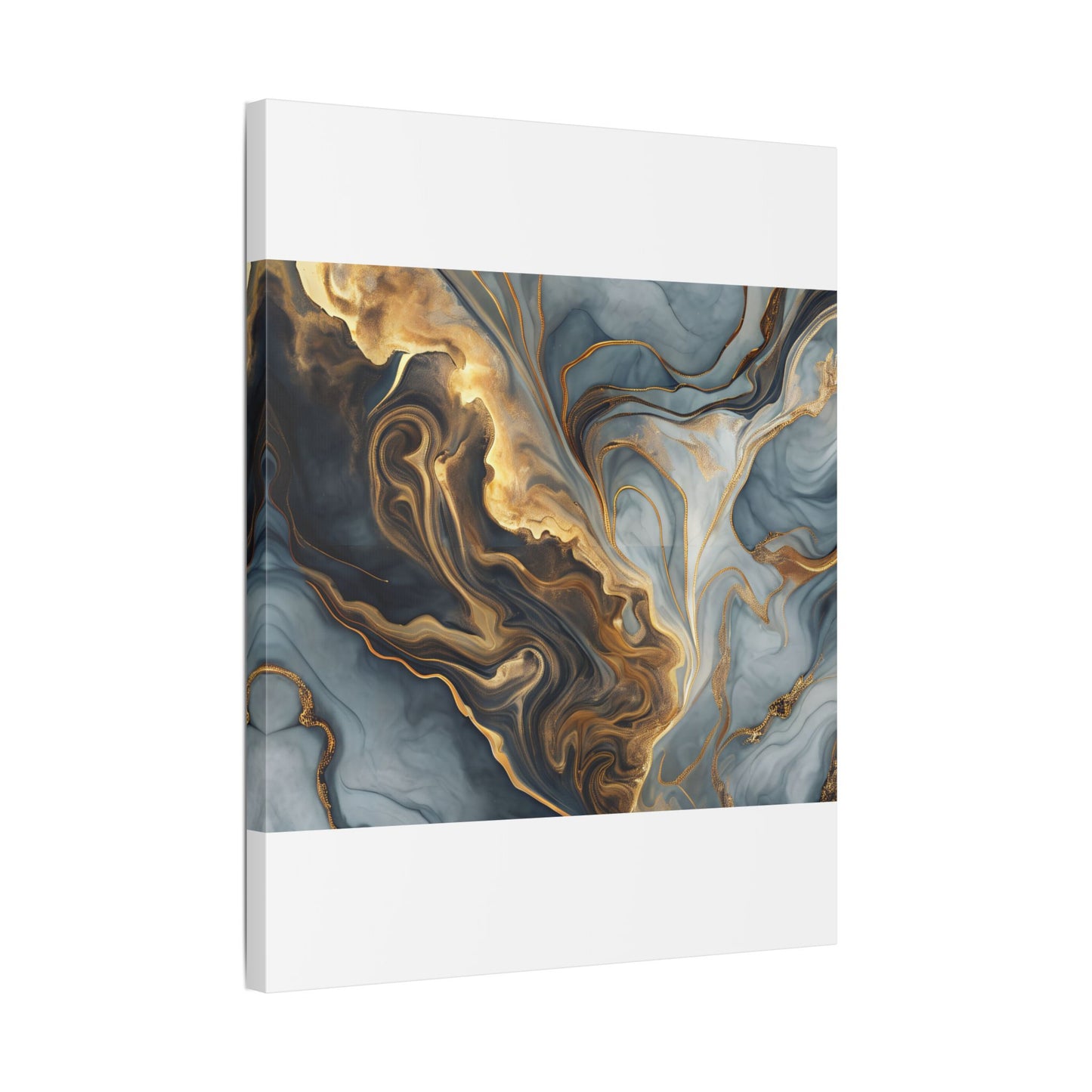 Elegant Marble Artwork, Stretched Canvas Wall Art, Modern Home Decor, Abstract Design, Art for Living Room, Gift for Art Lovers
