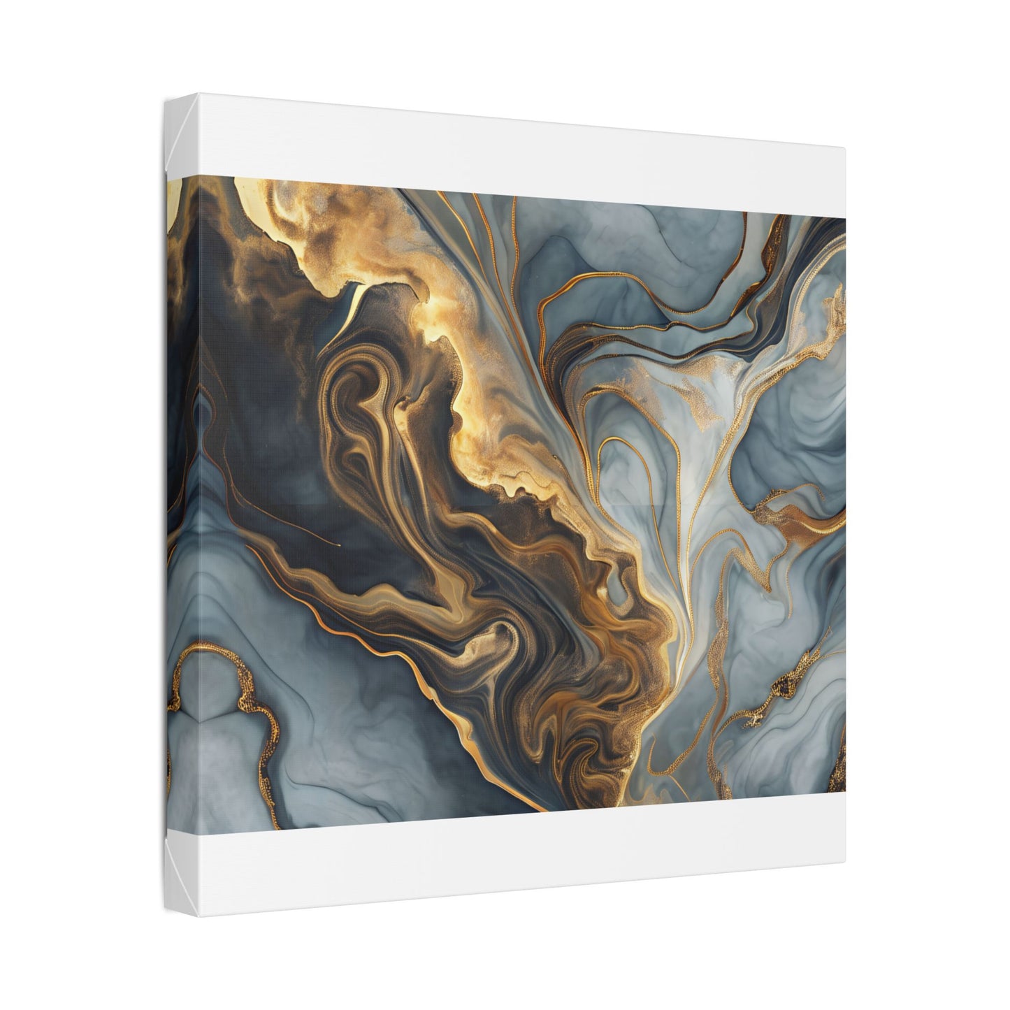 Elegant Marble Artwork, Stretched Canvas Wall Art, Modern Home Decor, Abstract Design, Art for Living Room, Gift for Art Lovers