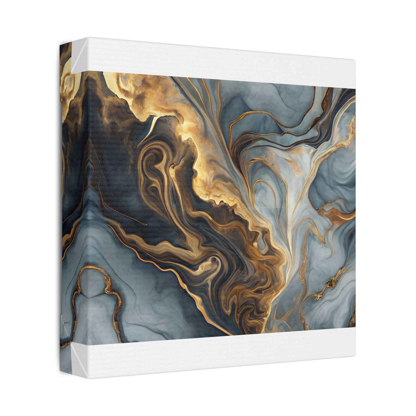 Elegant Marble Artwork, Stretched Canvas Wall Art, Modern Home Decor, Abstract Design, Art for Living Room, Gift for Art Lovers