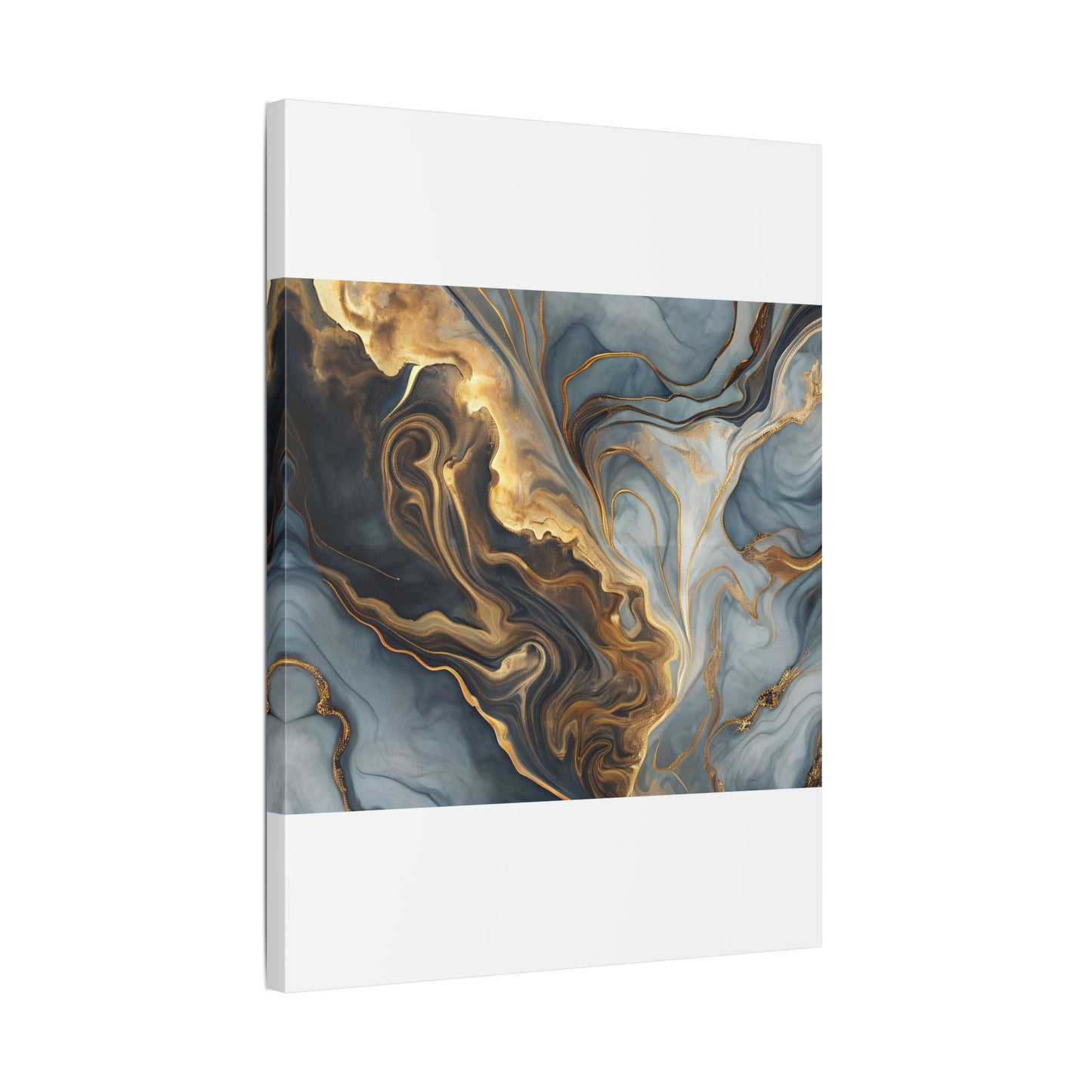 Elegant Marble Artwork, Stretched Canvas Wall Art, Modern Home Decor, Abstract Design, Art for Living Room, Gift for Art Lovers