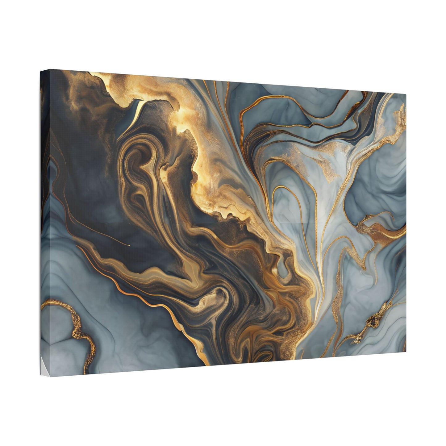 Elegant Marble Artwork, Stretched Canvas Wall Art, Modern Home Decor, Abstract Design, Art for Living Room, Gift for Art Lovers