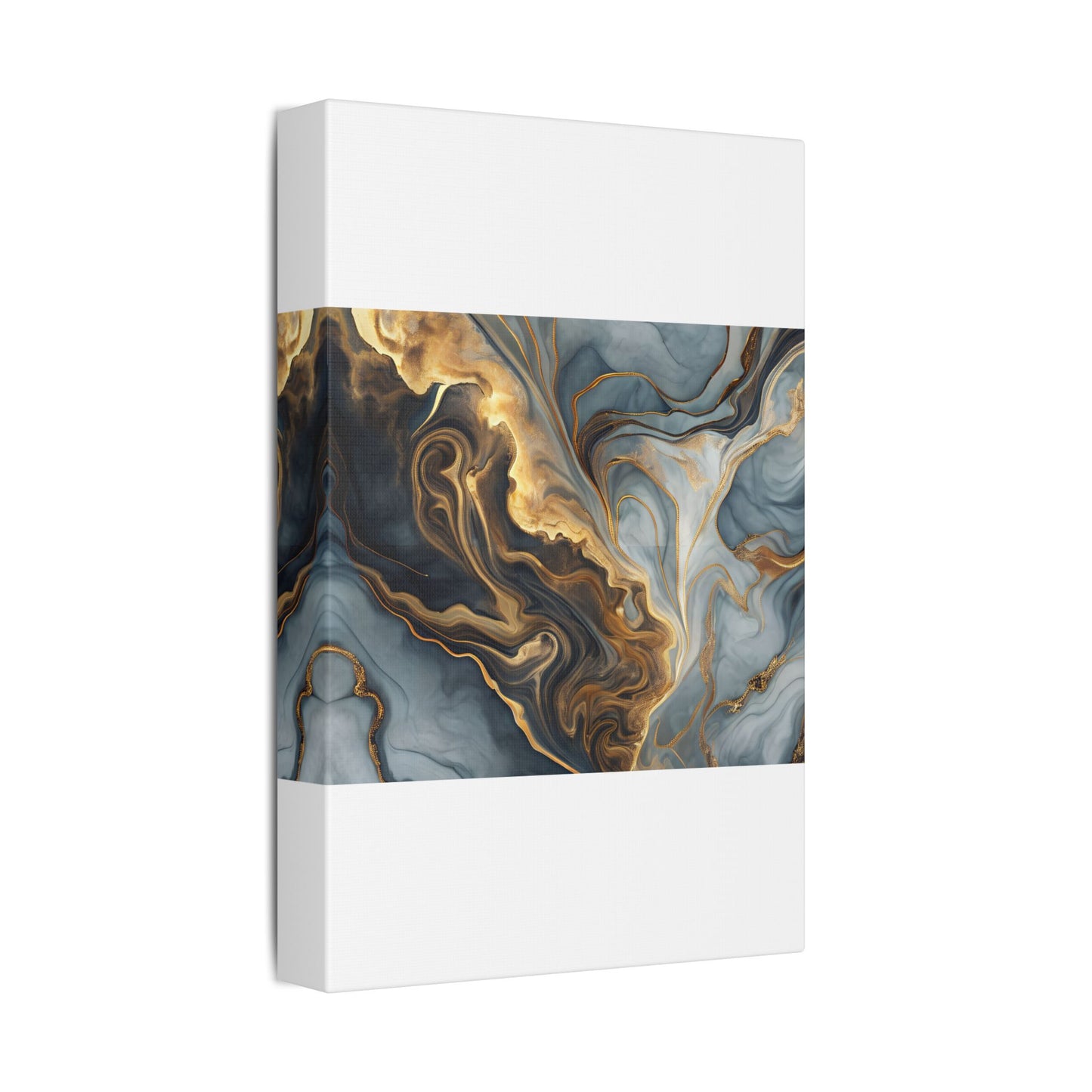 Elegant Marble Artwork, Stretched Canvas Wall Art, Modern Home Decor, Abstract Design, Art for Living Room, Gift for Art Lovers