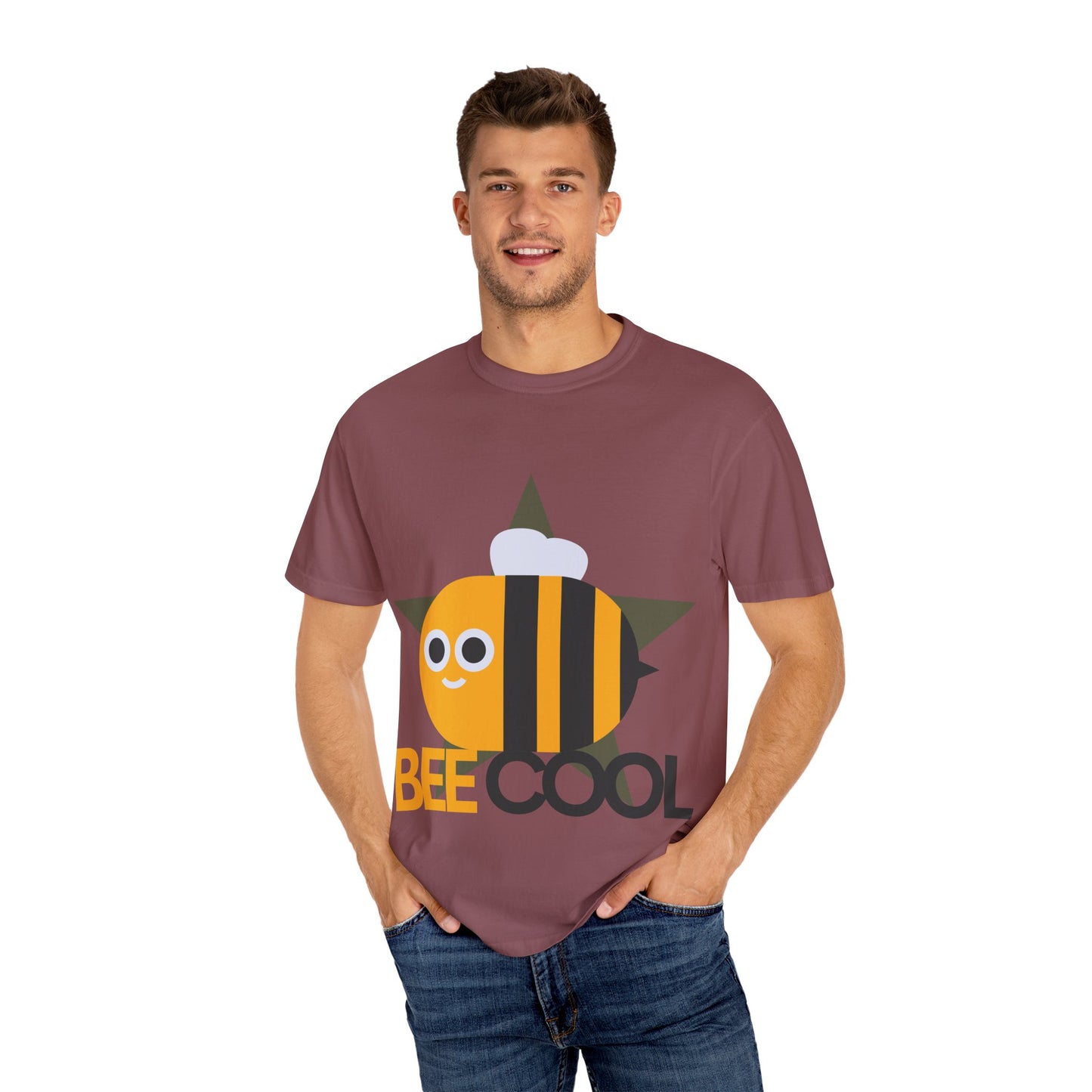 Fun Unisex Garment-Dyed T-shirt with 'BE COOL' Bee Design - Surfing Inspired Tee, Summer Wear, Gift for Beach Lovers, Casual Wear, [...]