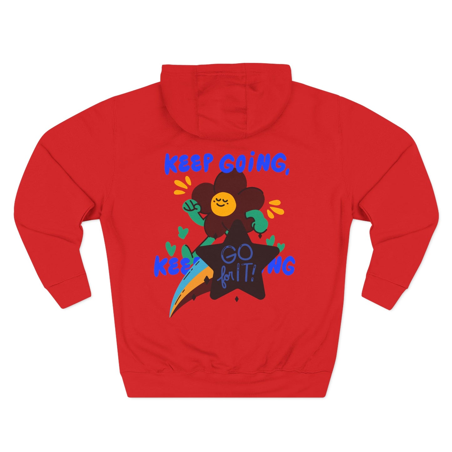 Motivational Three-Panel Fleece Hoodie | Positive Vibes, Gifts for Students, Encouragement Apparel, Casual Wear, Inspirational Hooded [...]