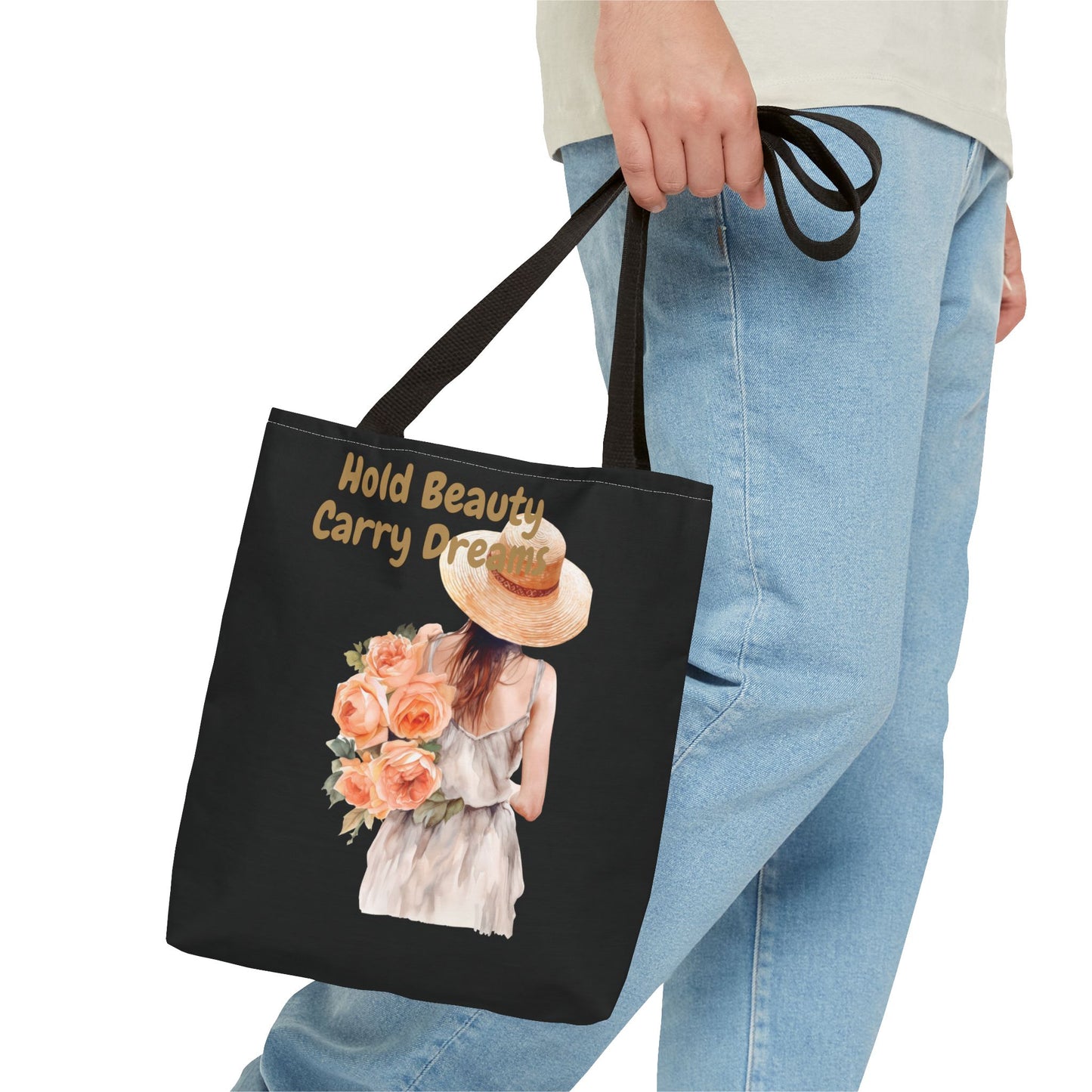 Chic Floral Tote Bag, Stylish Grocery Tote, Summer Accessory, Gift for Her, Beach Bag, Hold Beauty Carry Dreams