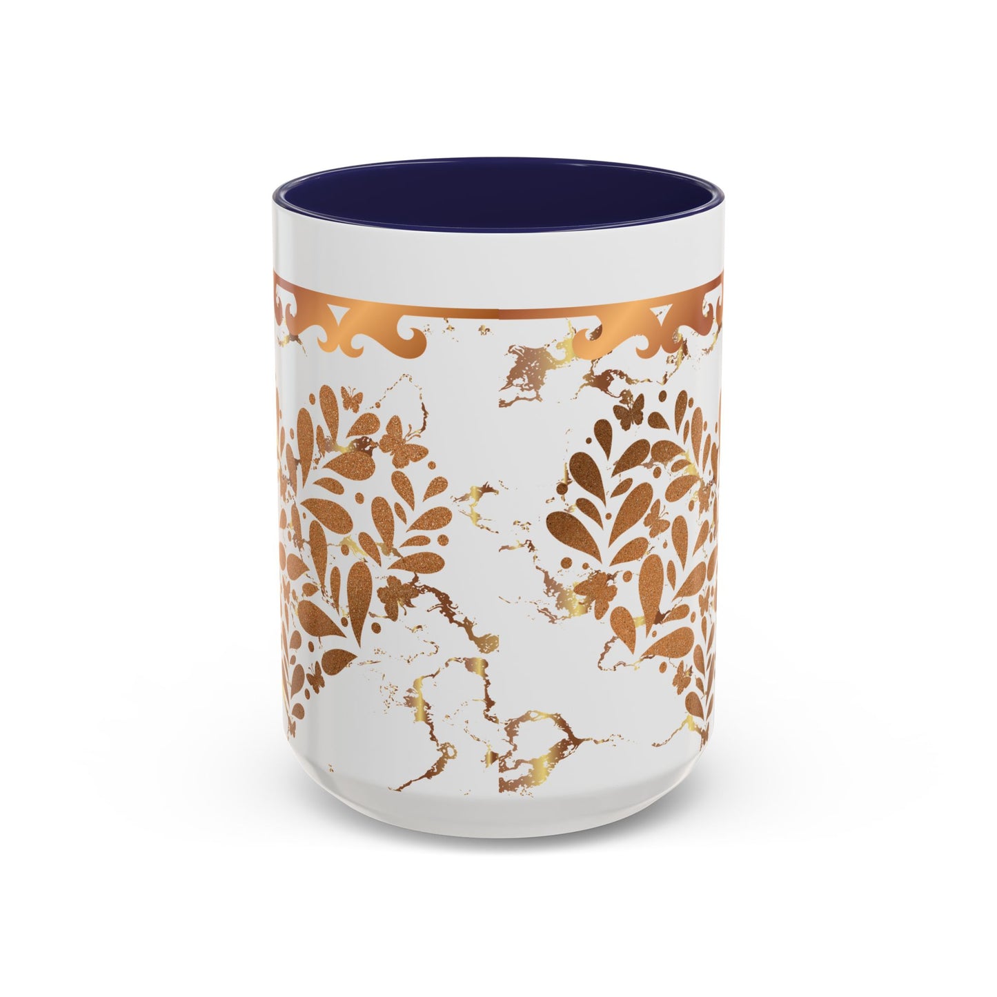 Elegant Floral Coffee Mug with Black Trim | Perfect for Home, Office, Gift Giving, Special Occasions, and Coffee Lovers