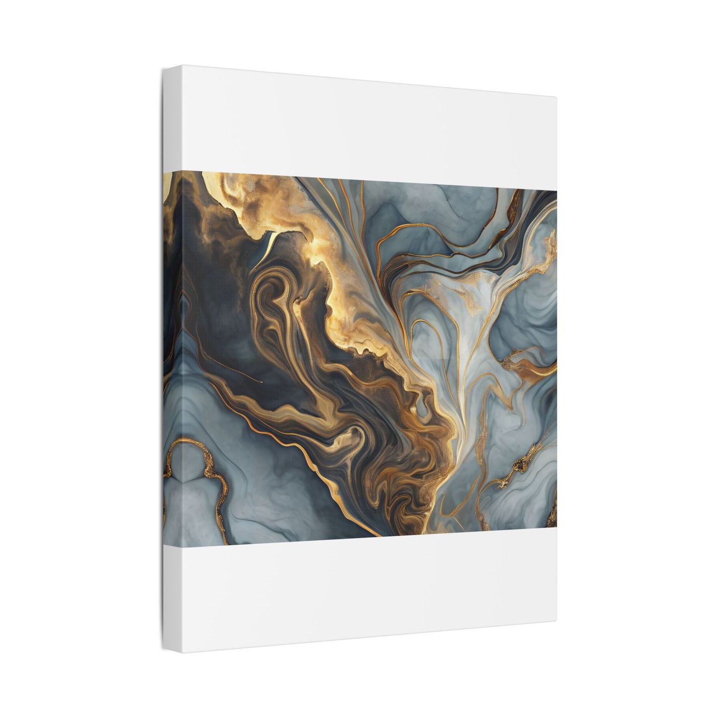 Elegant Marble Artwork, Stretched Canvas Wall Art, Modern Home Decor, Abstract Design, Art for Living Room, Gift for Art Lovers