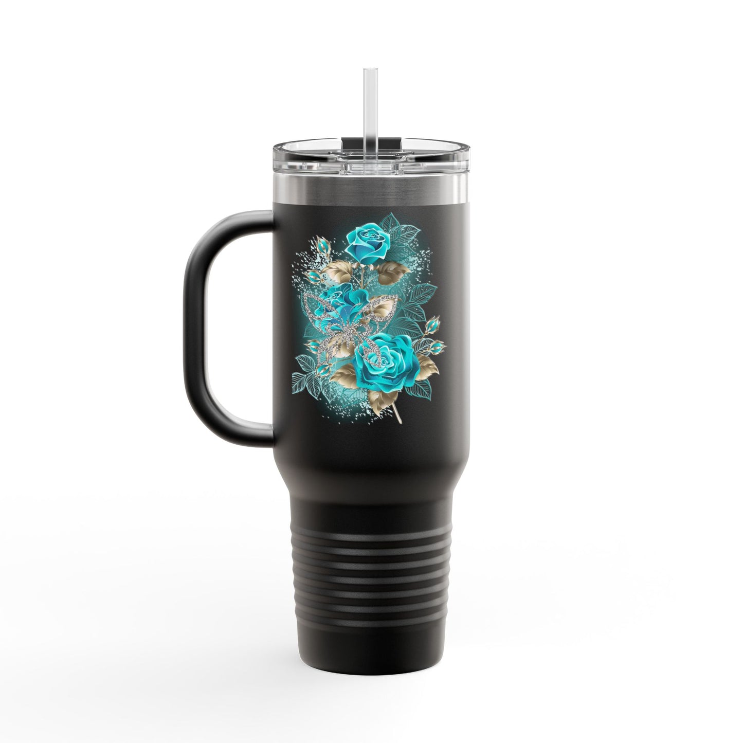 Stylish Insulated Travel Mug, 40oz | Floral Design | Perfect for On-the-Go | Eco-Friendly | Great Gift for Coffee Lovers, Travel Mug, [...]
