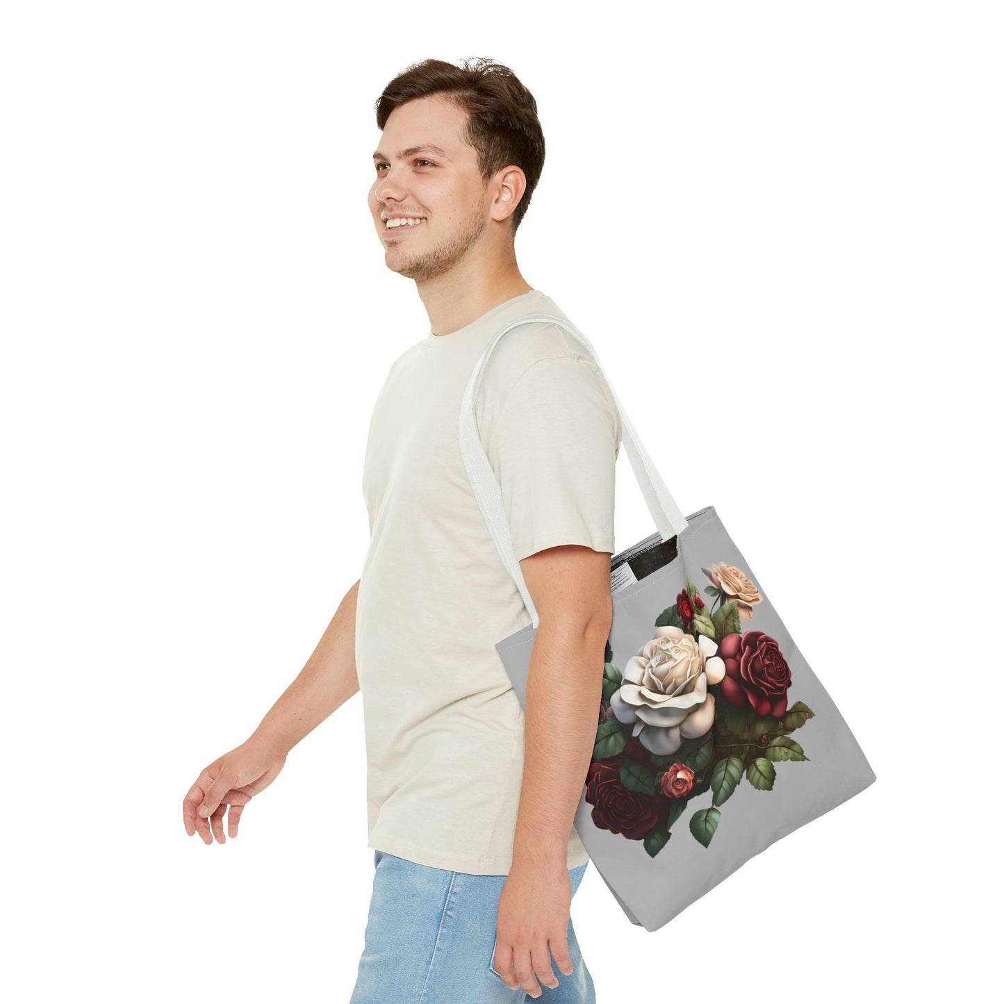 Floral Tote Bag - Elegant Design for Everyday Use, Shopping, Gifts, Mother’s Day, Eco-Friendly Bag