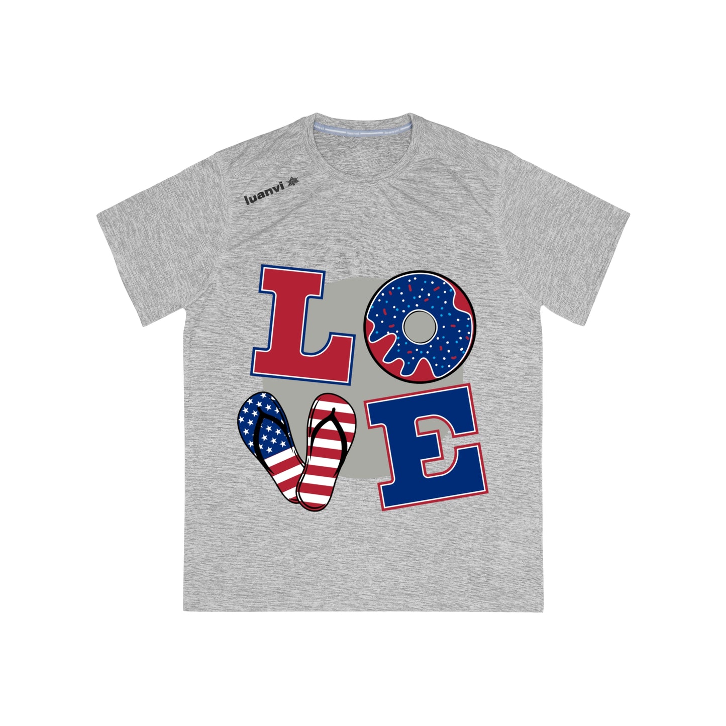 Patriotic Love T-Shirt for Men, Fun Graphic Tee, Valentine's Day Gift, Birthday Shirt, Casual Wear