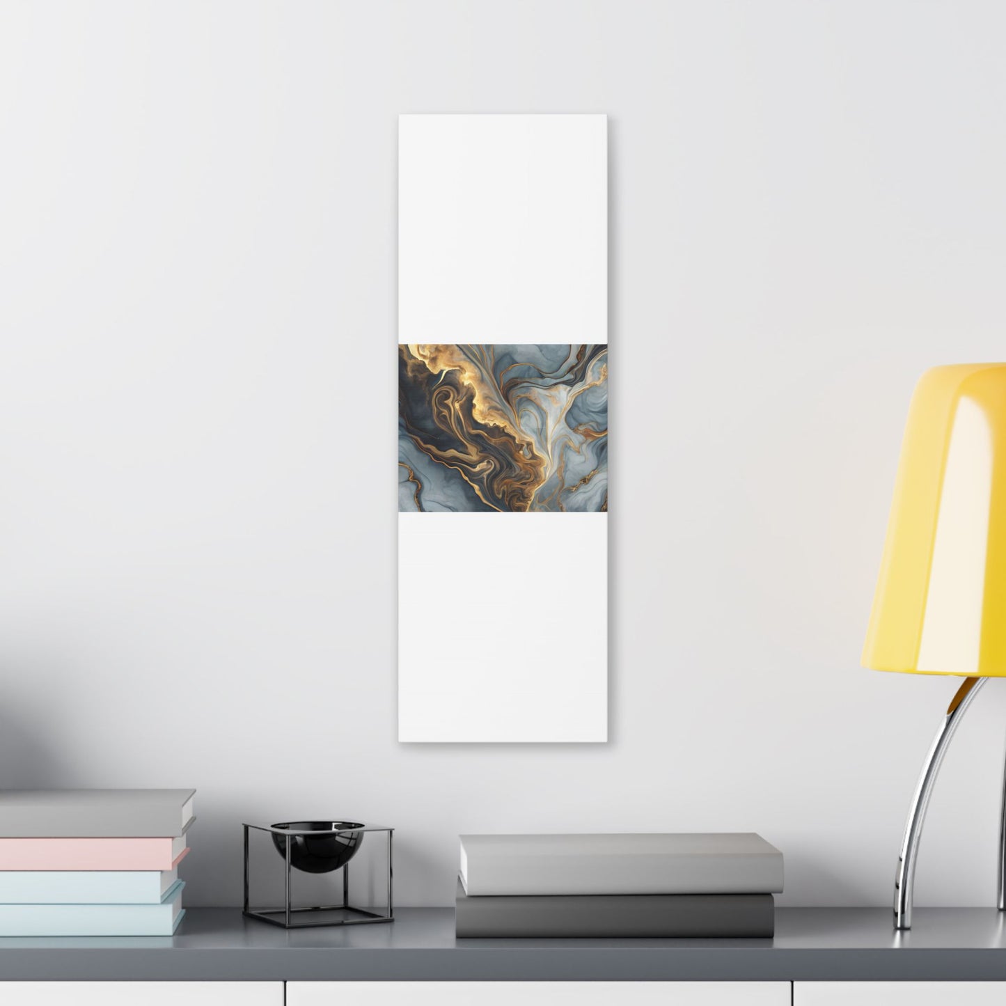 Elegant Marble Artwork, Stretched Canvas Wall Art, Modern Home Decor, Abstract Design, Art for Living Room, Gift for Art Lovers
