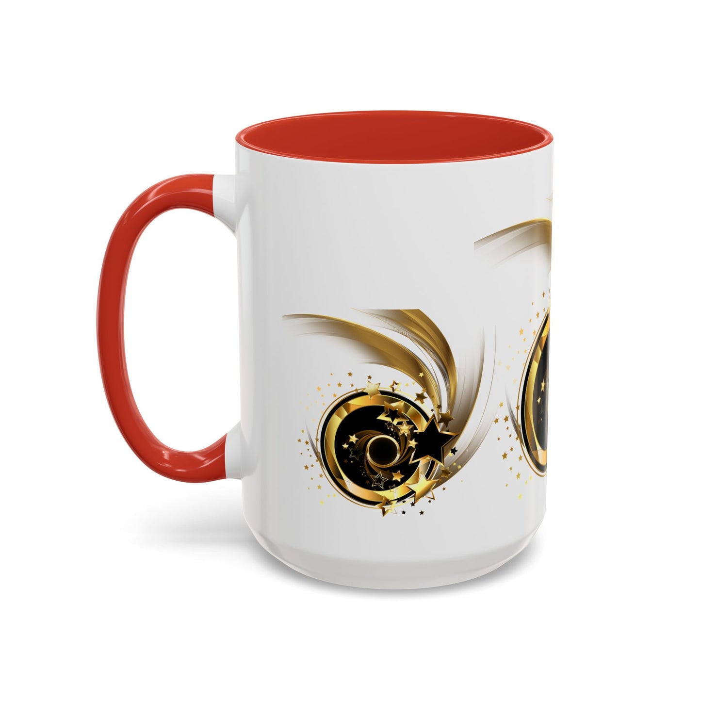 Elegant Gold Swirl Accent Coffee Mug - Perfect for Gifts, Home Decor, Office Use, Celebration, or Daily Rituals