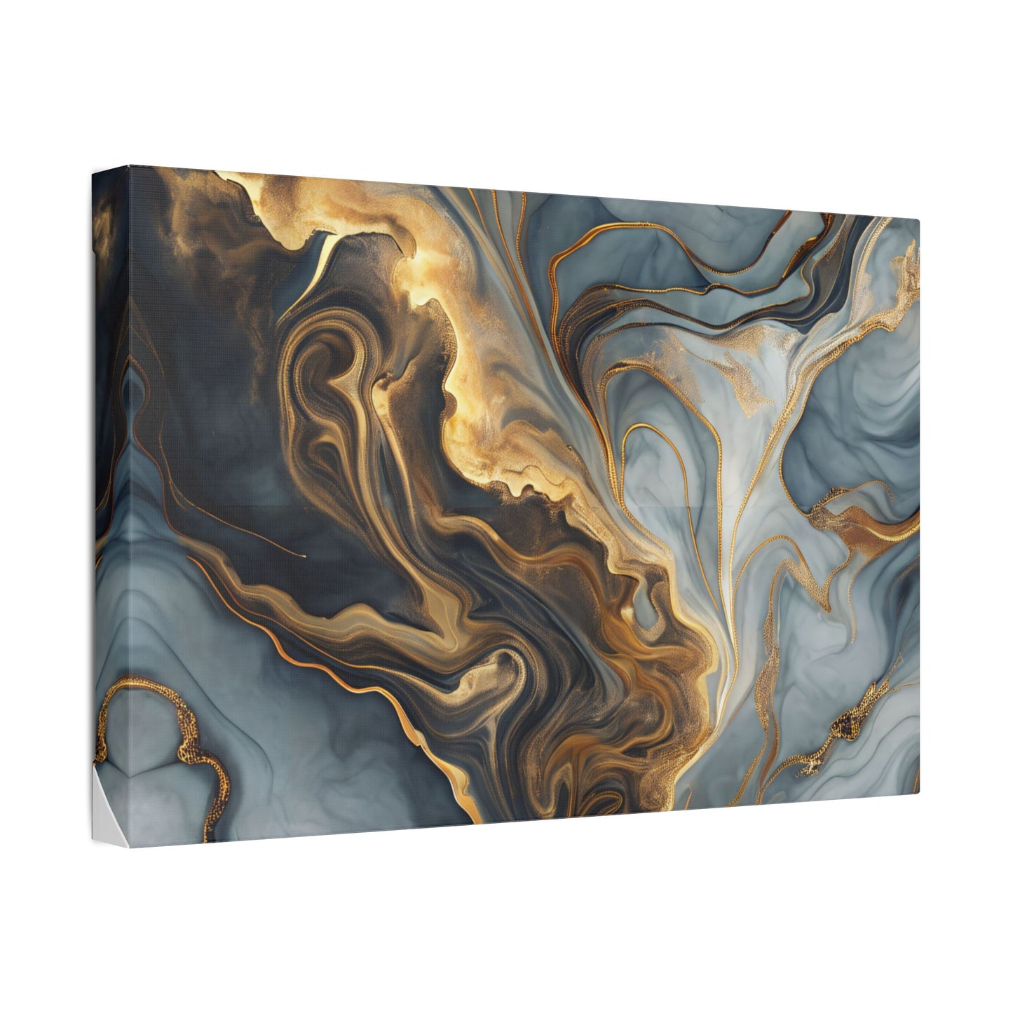 Elegant Marble Artwork, Stretched Canvas Wall Art, Modern Home Decor, Abstract Design, Art for Living Room, Gift for Art Lovers