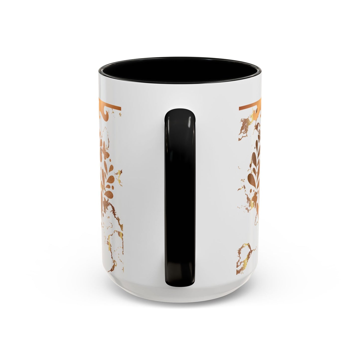 Elegant Floral Coffee Mug with Black Trim | Perfect for Home, Office, Gift Giving, Special Occasions, and Coffee Lovers