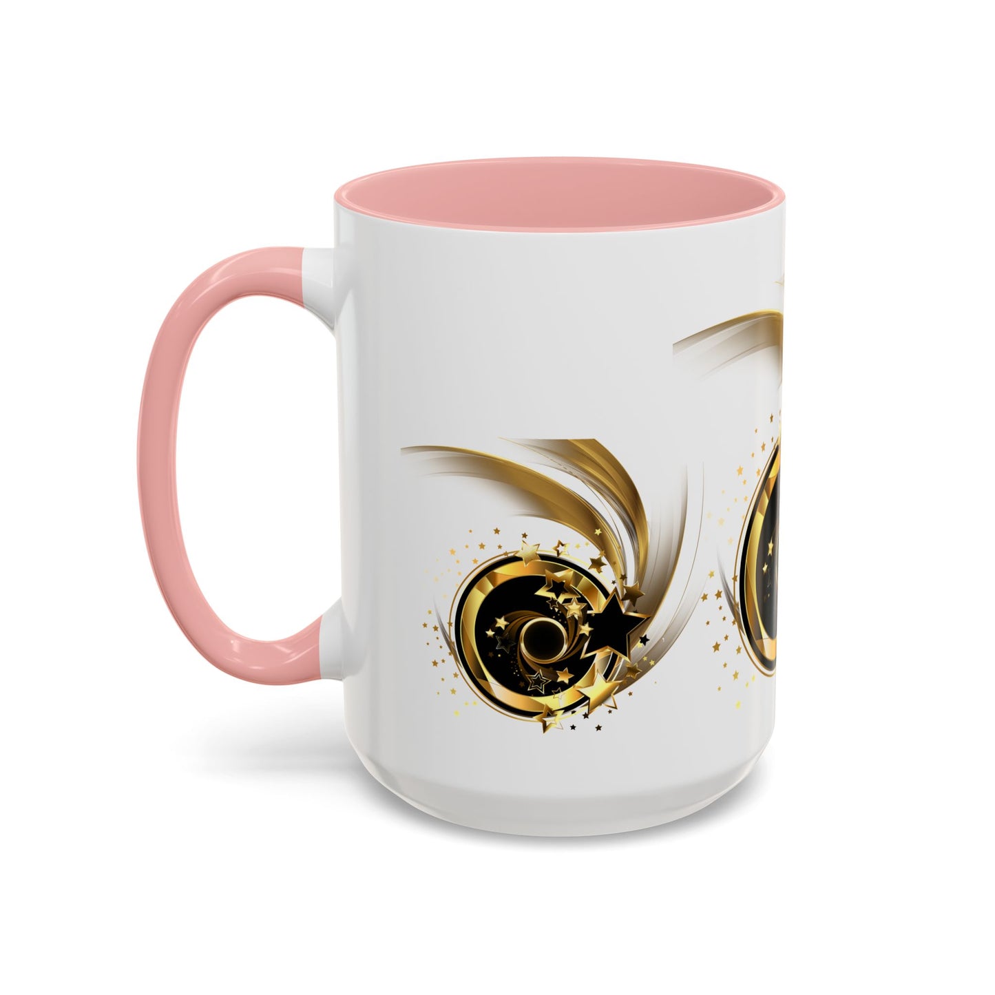 Elegant Gold Swirl Accent Coffee Mug - Perfect for Gifts, Home Decor, Office Use, Celebration, or Daily Rituals