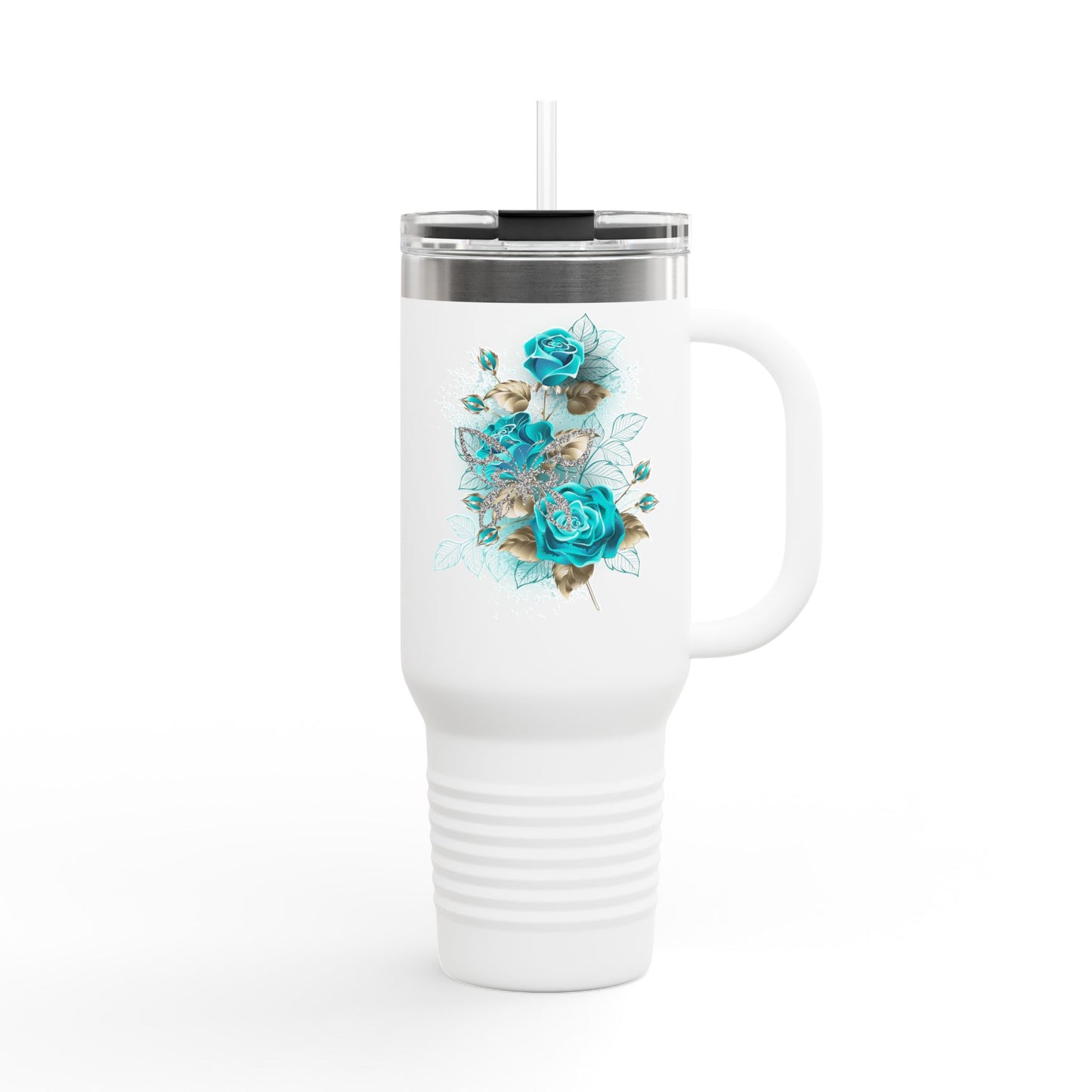 Stylish Insulated Travel Mug, 40oz | Floral Design | Perfect for On-the-Go | Eco-Friendly | Great Gift for Coffee Lovers, Travel Mug, [...]