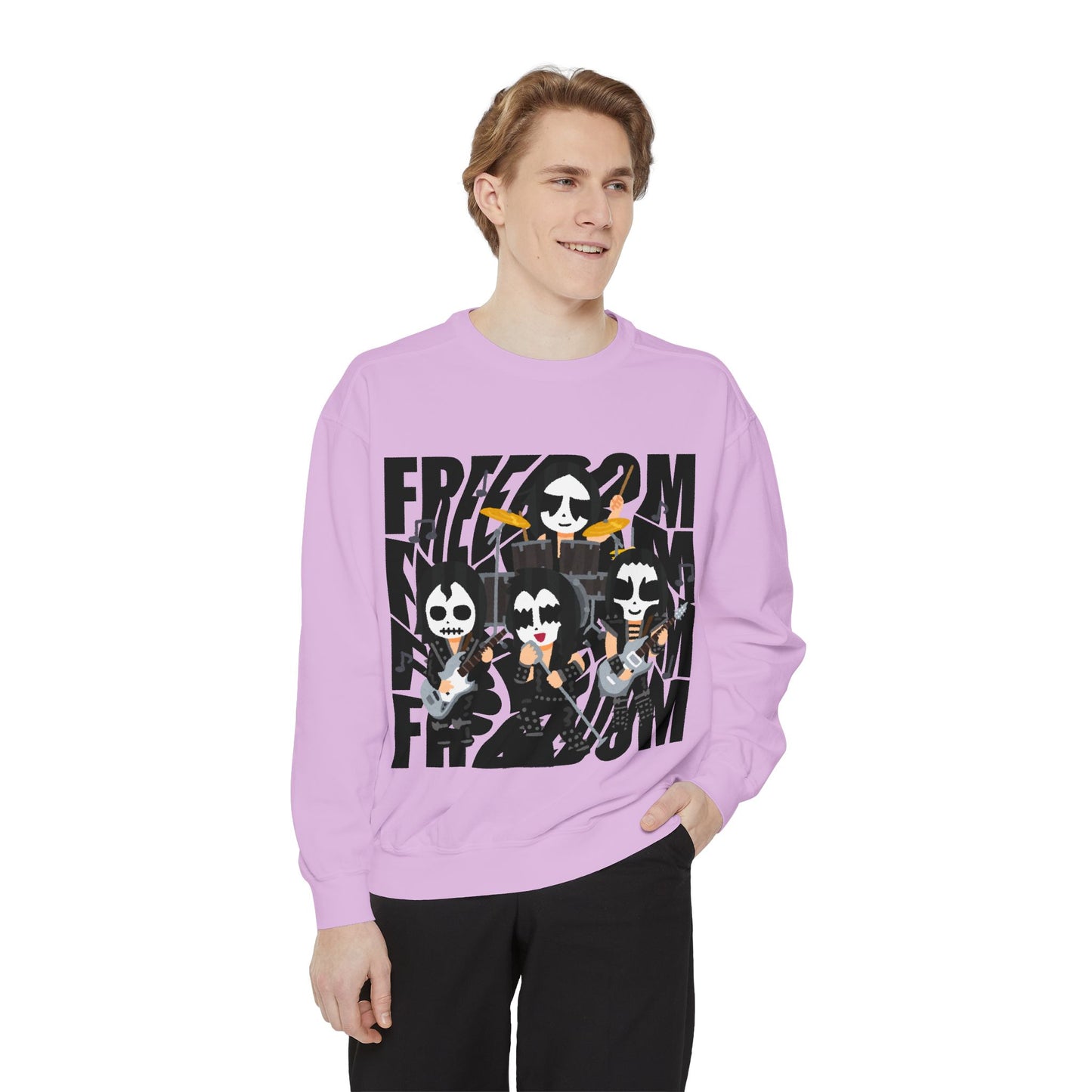 Freedom and Deep Thoughts Unisex Sweatshirt, Rock Music Apparel, Gift for Music Lovers, Cozy Layer for All Seasons, Statement Fashion Piece