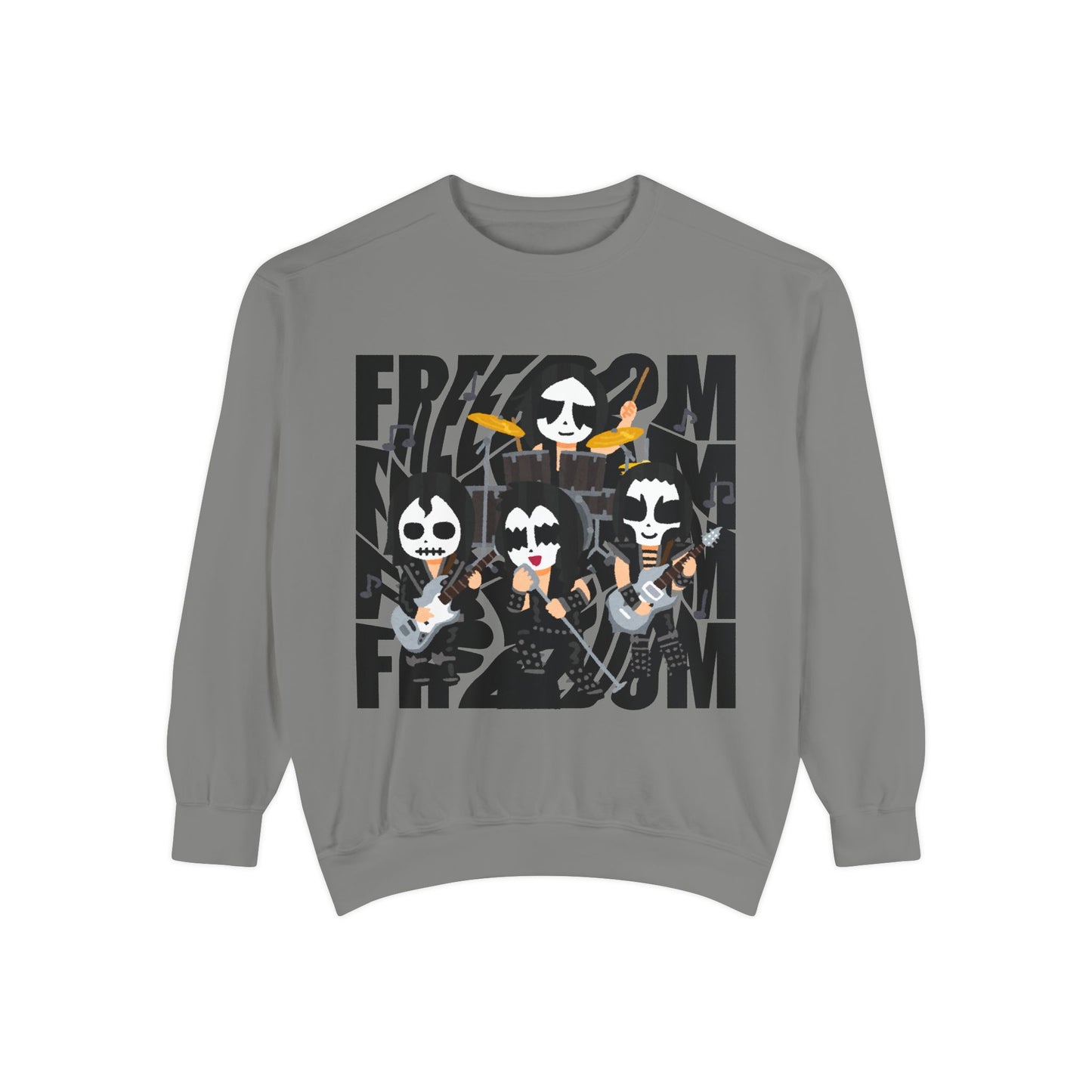 Freedom and Deep Thoughts Unisex Sweatshirt, Rock Music Apparel, Gift for Music Lovers, Cozy Layer for All Seasons, Statement Fashion Piece
