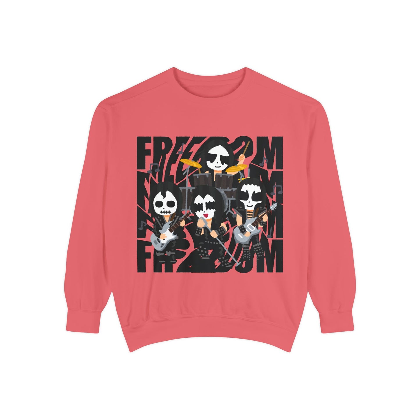 Freedom and Deep Thoughts Unisex Sweatshirt, Rock Music Apparel, Gift for Music Lovers, Cozy Layer for All Seasons, Statement Fashion Piece