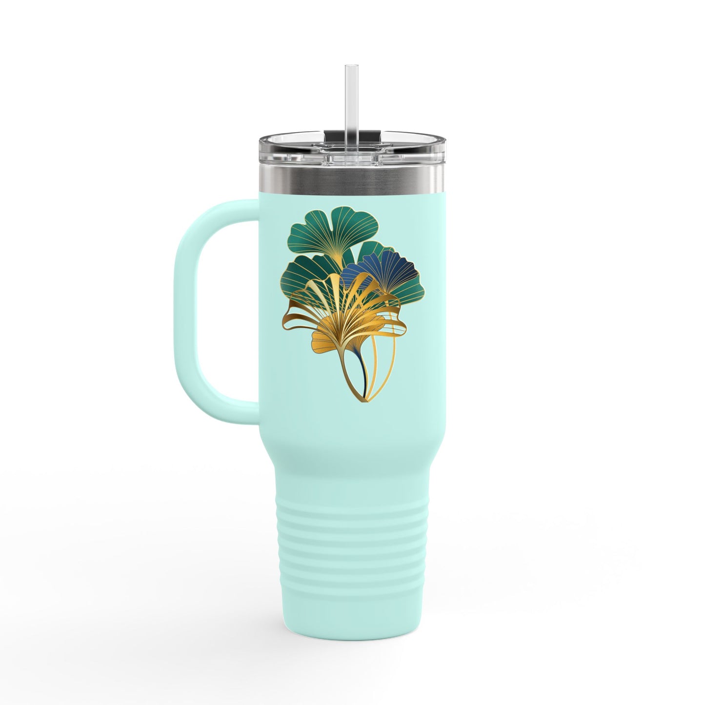 Insulated Travel Mug with Botanical Design, Eco-Friendly Tumbler, Hydration Gift for Nature Lovers, Perfect for Outdoor Adventures, [...]
