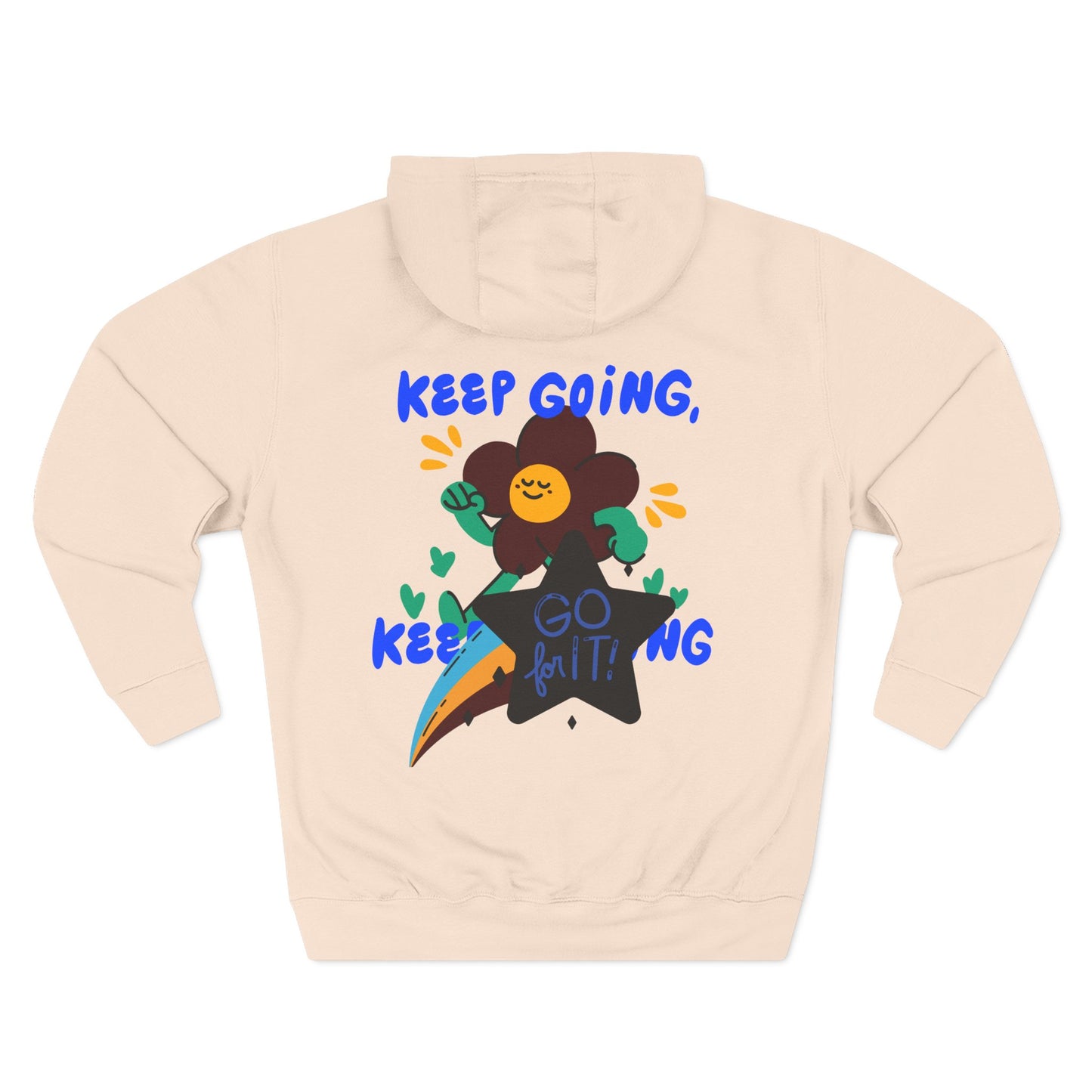 Motivational Three-Panel Fleece Hoodie | Positive Vibes, Gifts for Students, Encouragement Apparel, Casual Wear, Inspirational Hooded [...]