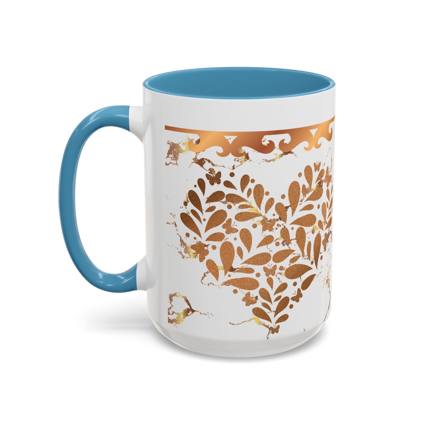 Elegant Floral Coffee Mug with Black Trim | Perfect for Home, Office, Gift Giving, Special Occasions, and Coffee Lovers