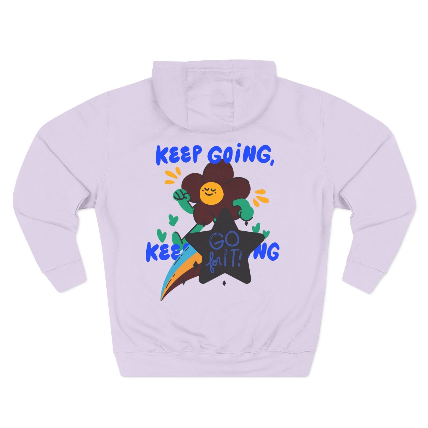 Motivational Three-Panel Fleece Hoodie | Positive Vibes, Gifts for Students, Encouragement Apparel, Casual Wear, Inspirational Hooded [...]