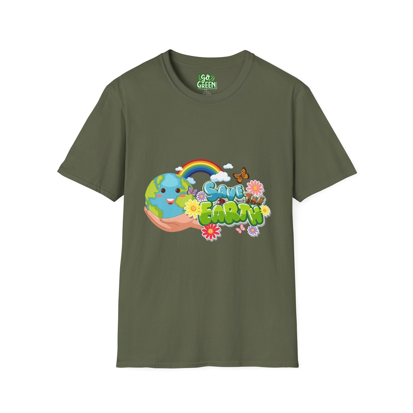 Save Earth Graphic Tee, Eco-Friendly T-Shirt, Gift for Nature Lovers, Earth Day Apparel, Unisex Casual Shirt